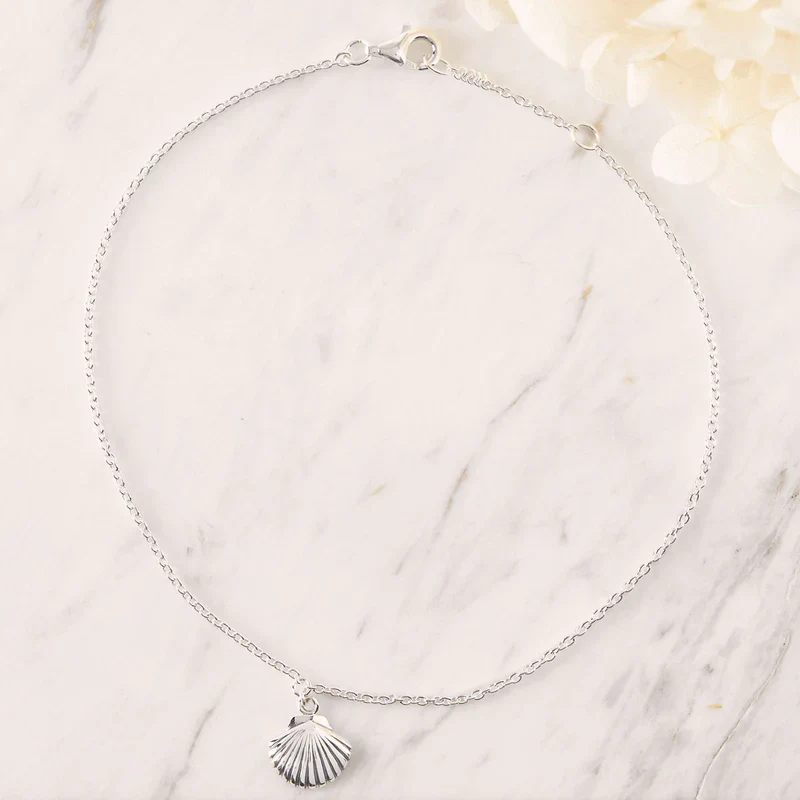 Dainty Seashell Anklet - Image 3