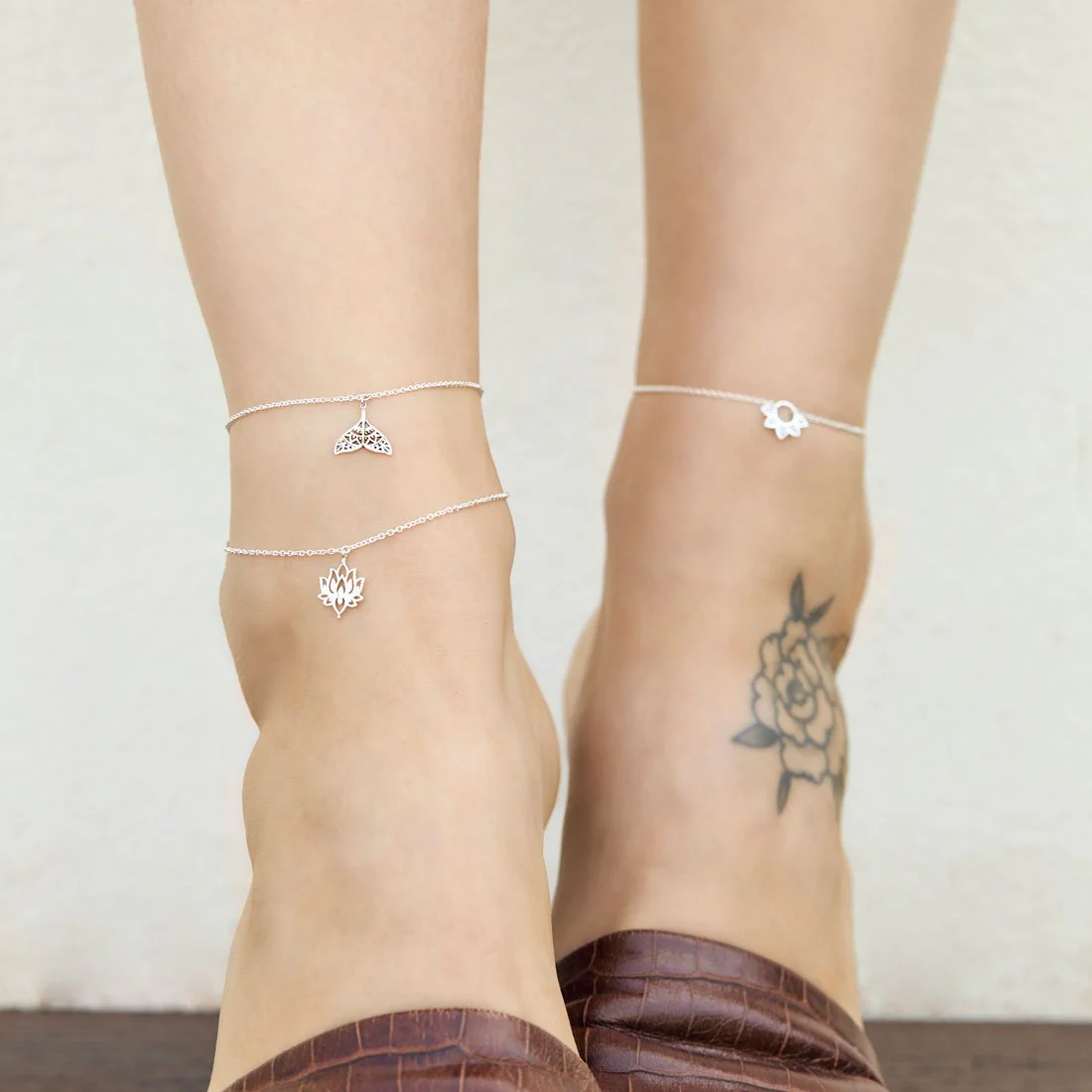 Mandala Dolphin Tail Anklet - Image 2