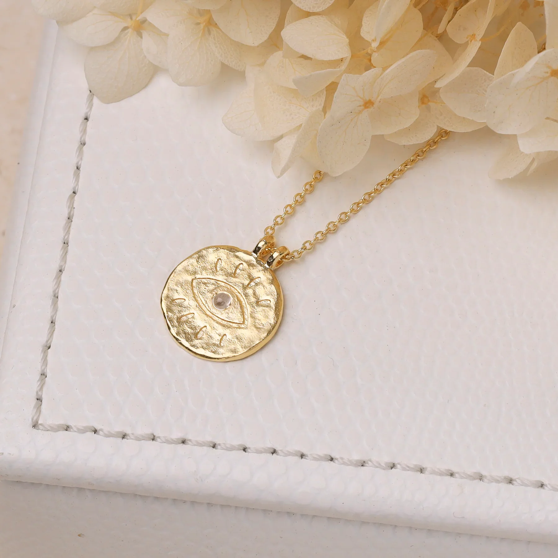 All Seeing Eye Necklace Gold - Image 3
