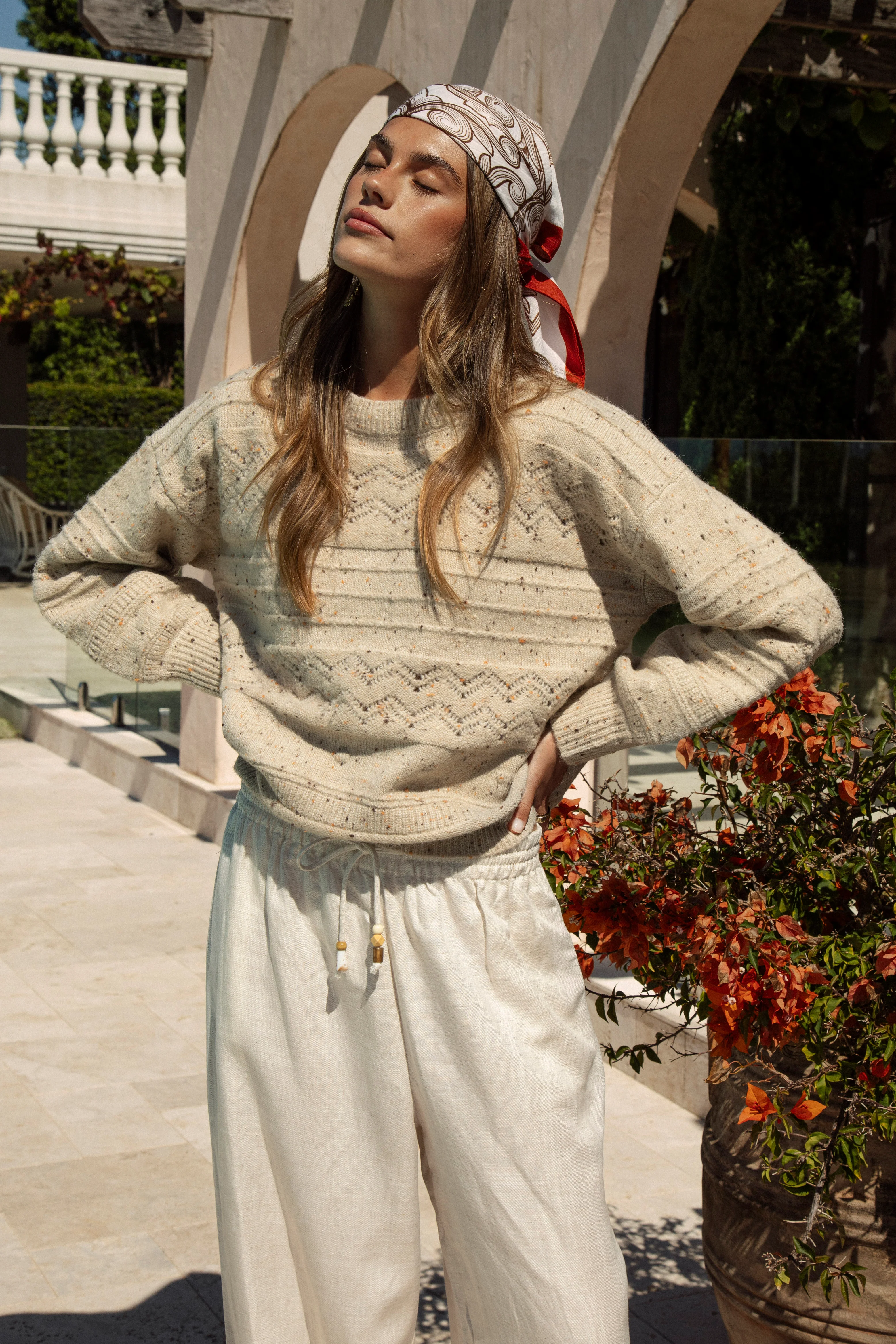 Amalfi Sweater - Sand - Image 2