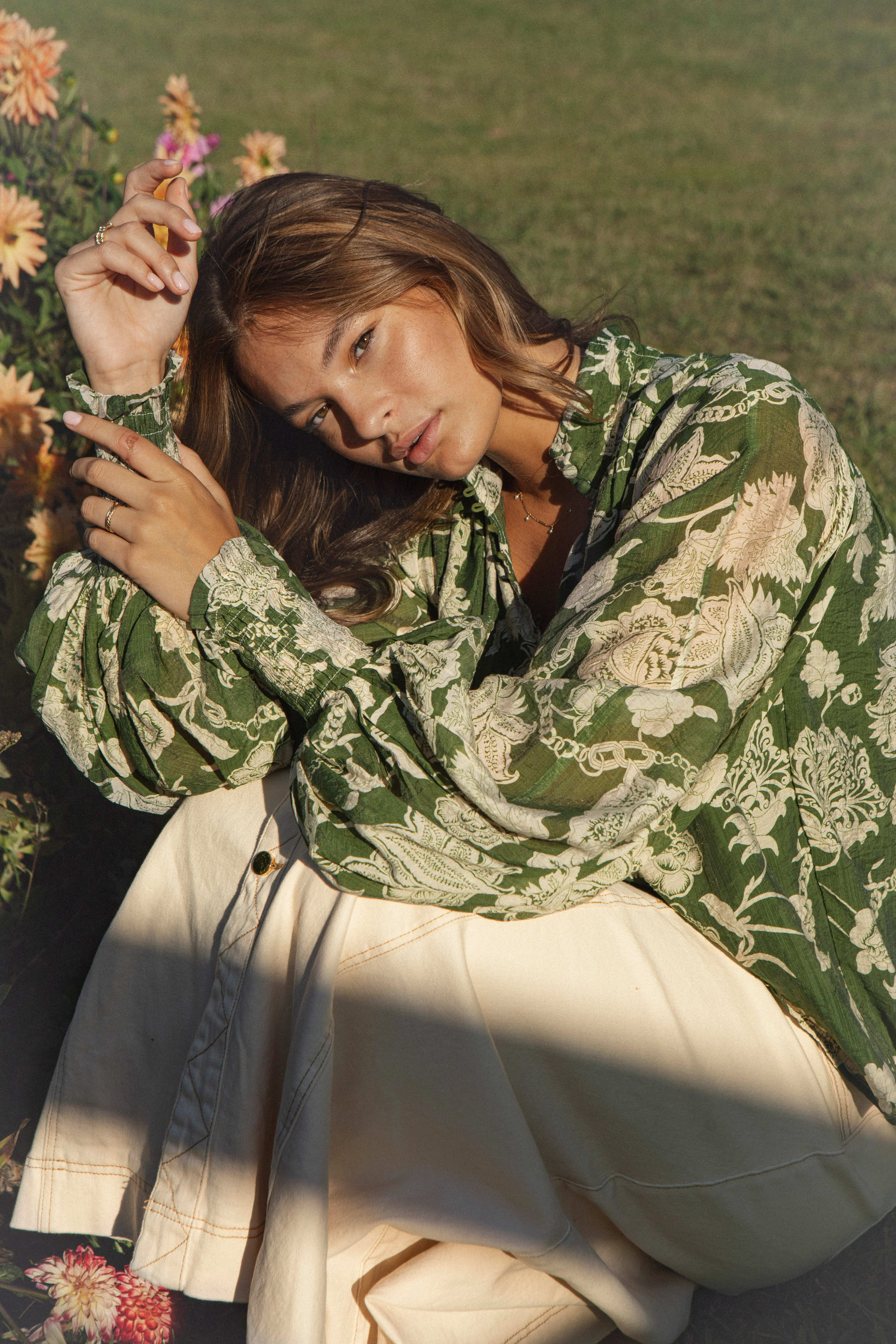 Aurora Blouse - Evergreen - Image 4