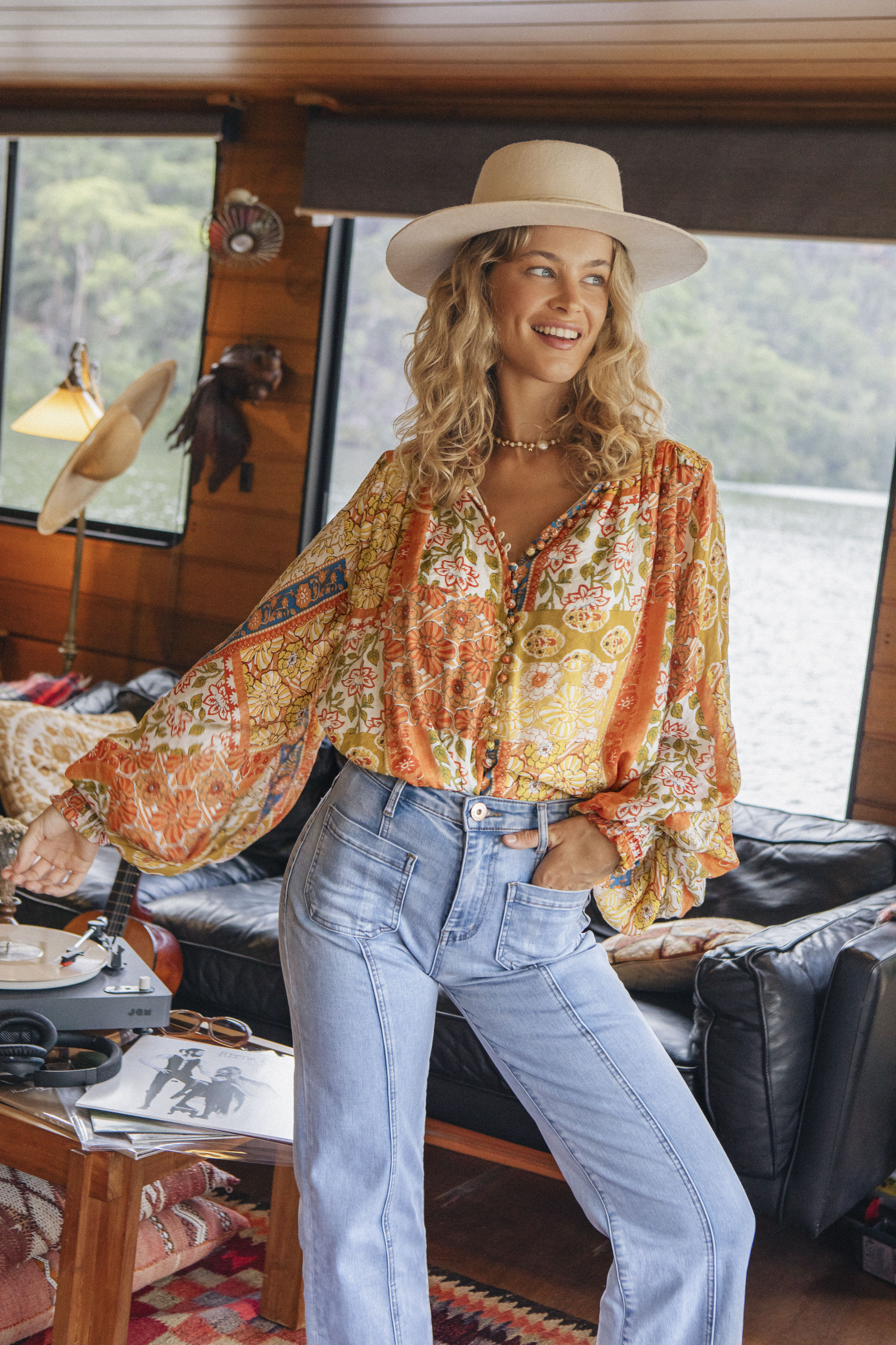 Aurora Blouse - Gold Dust - Image 3
