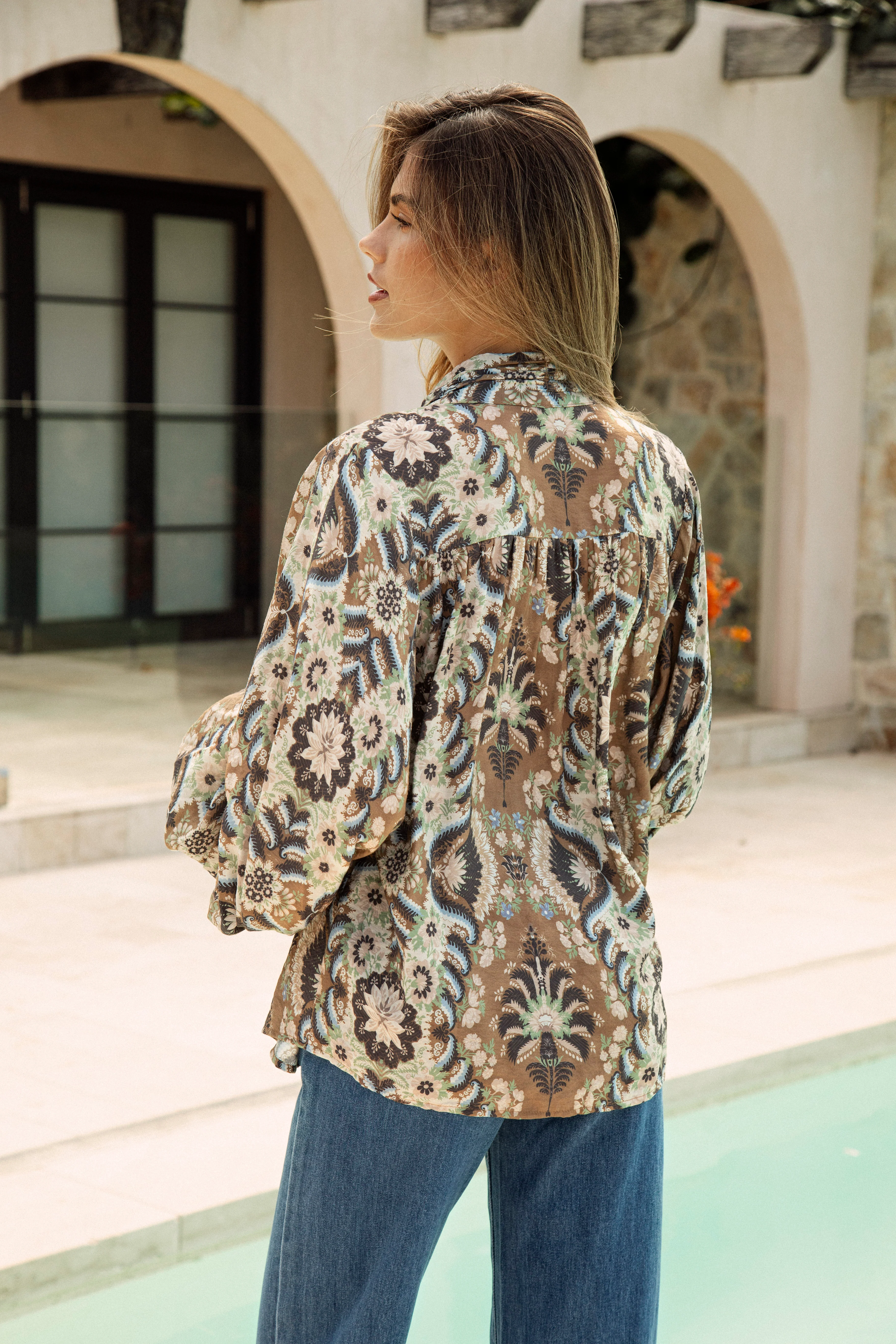 Aurora Blouse - Olive - Image 4
