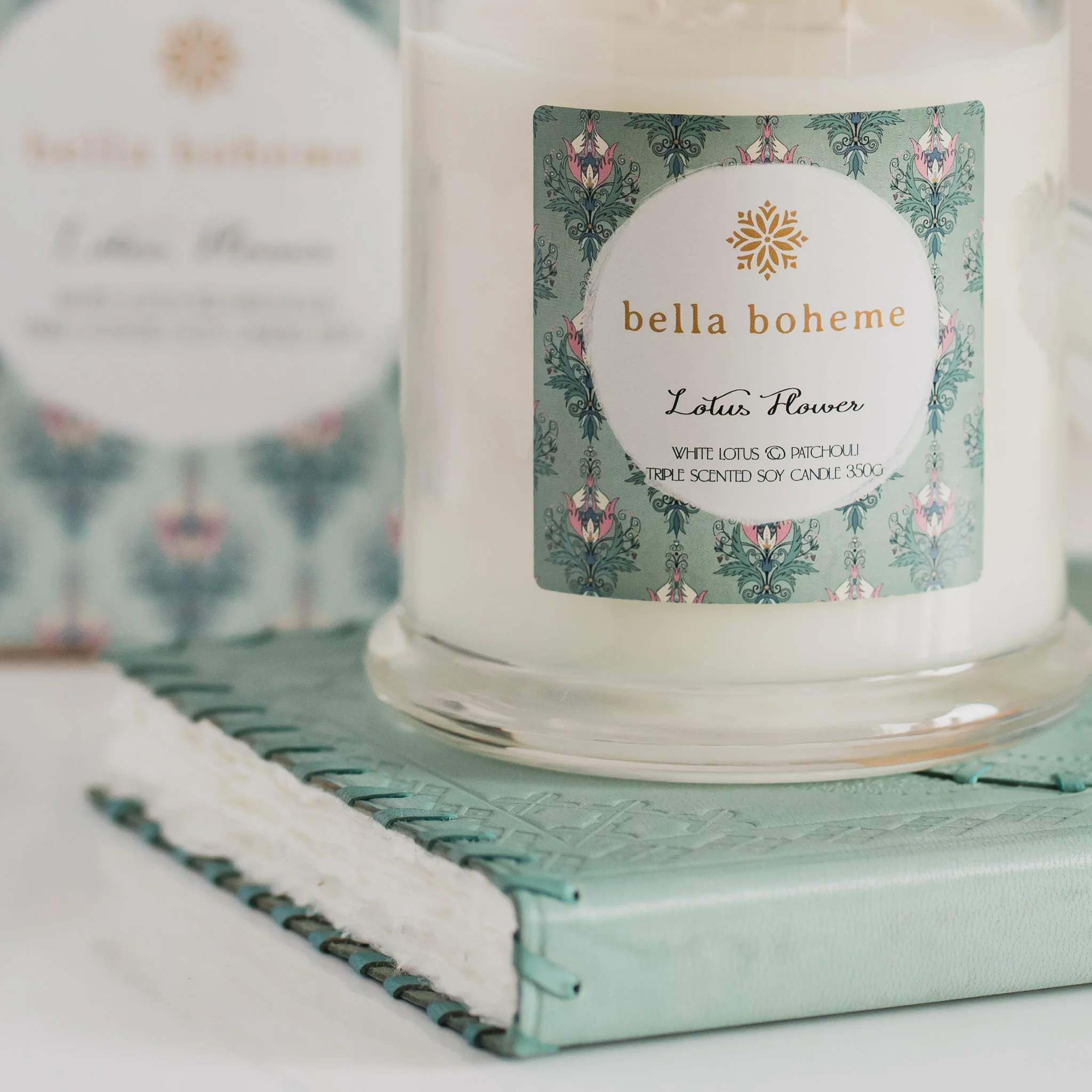 Bella Boheme Candle - Lotus Flower - Image 2