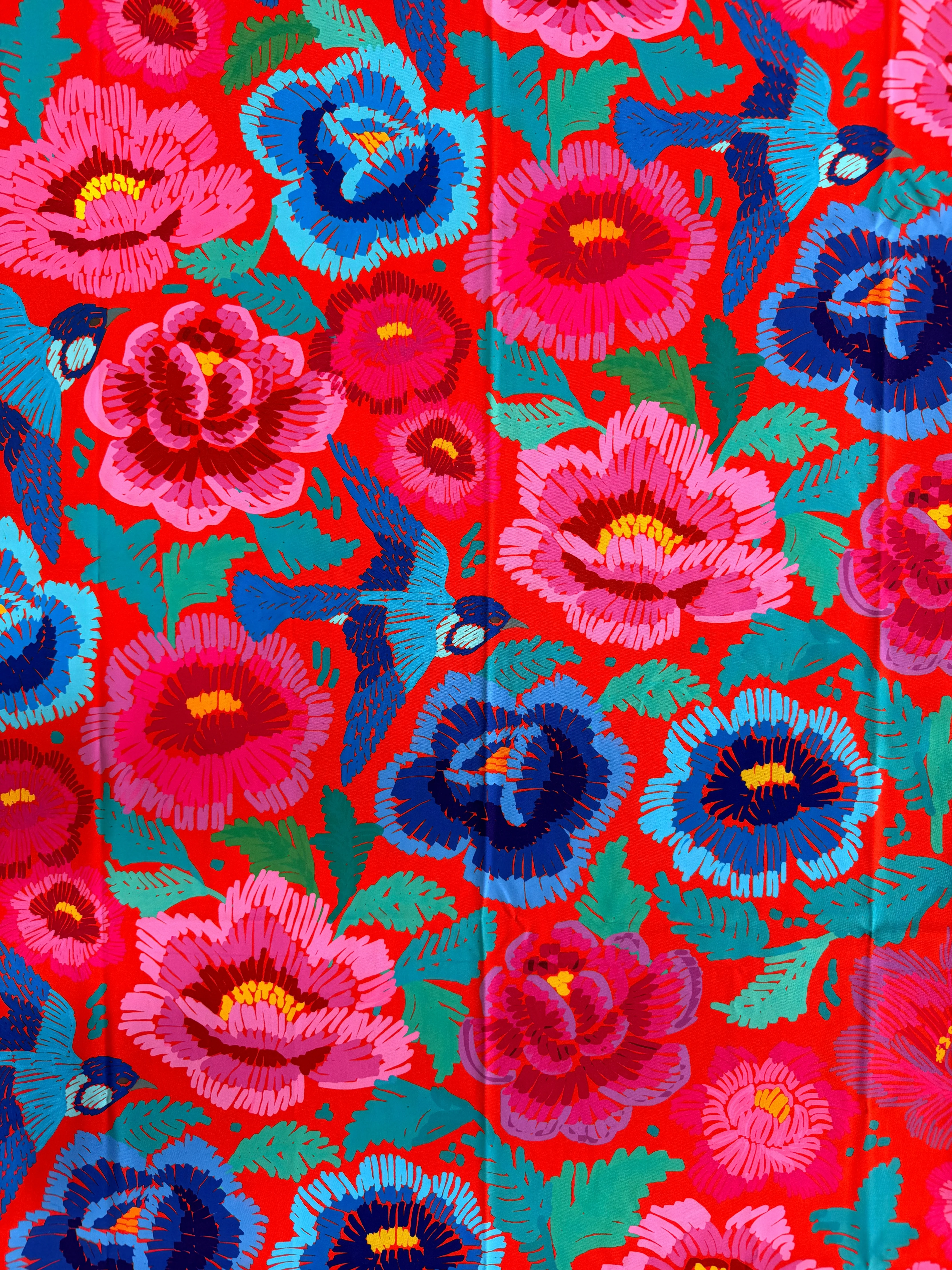 Canvas Tablecloth - Birds and Roses - Image 4