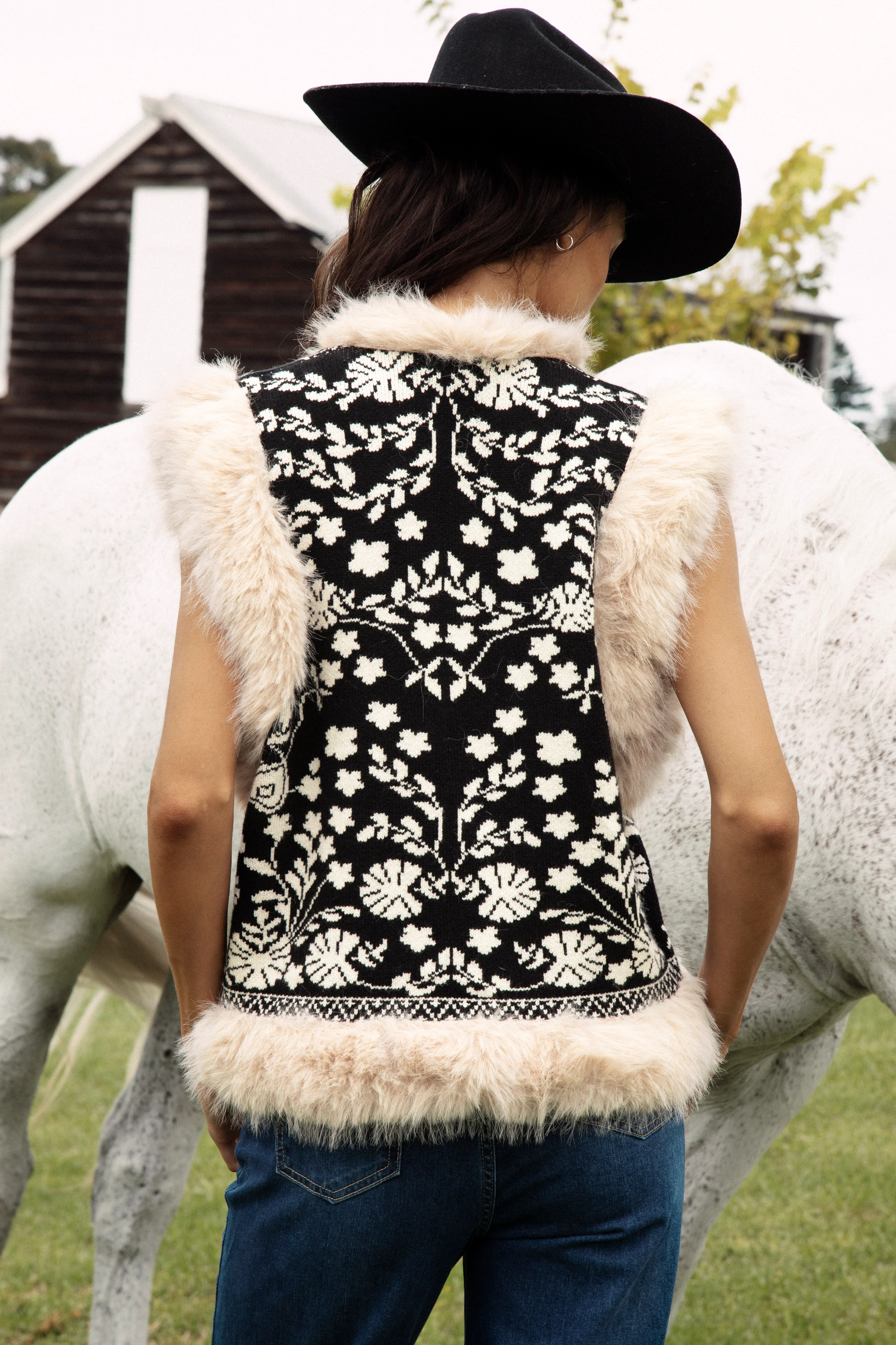 Cowgirl Vest - Black - Image 5