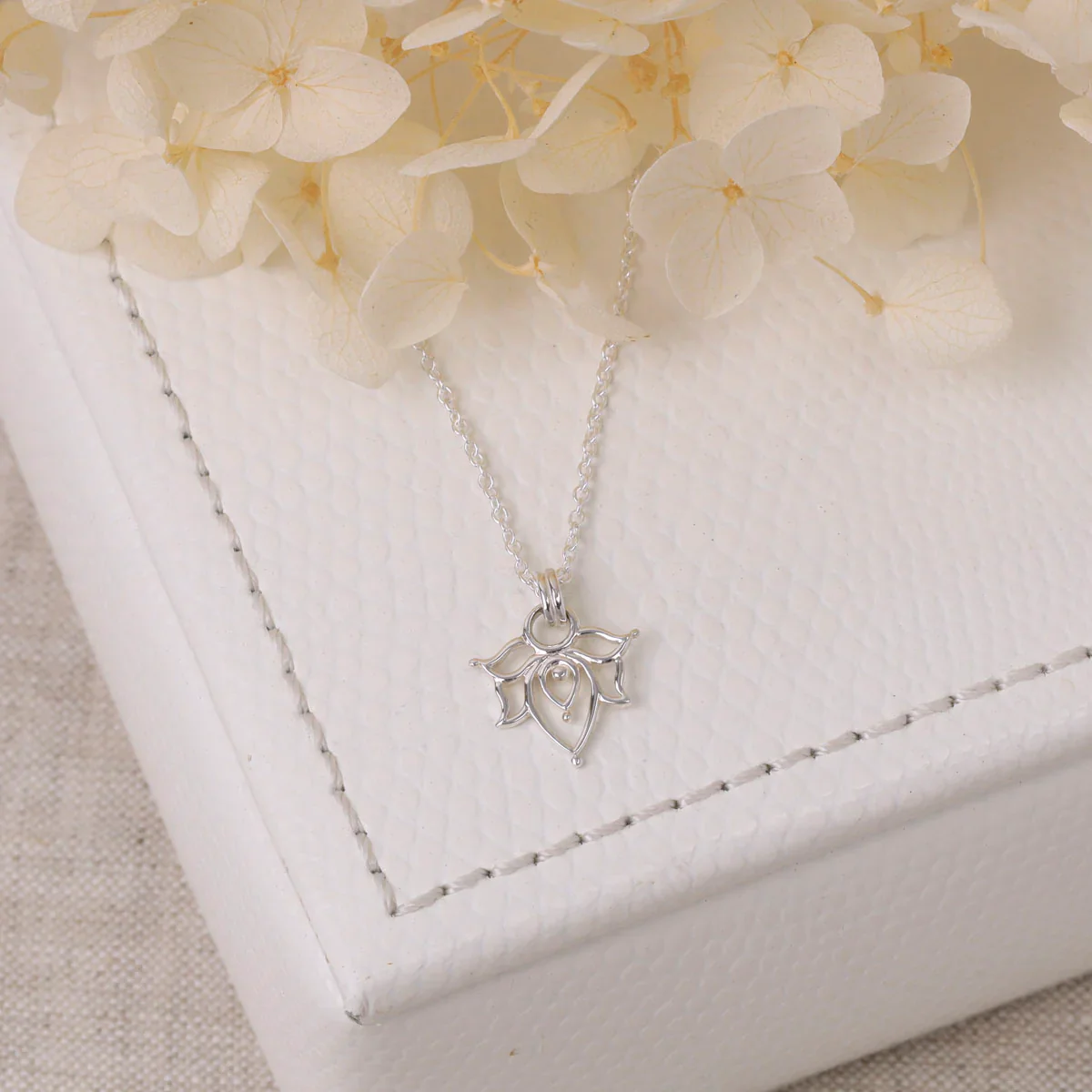 Dainty Lotus Necklace - Image 3
