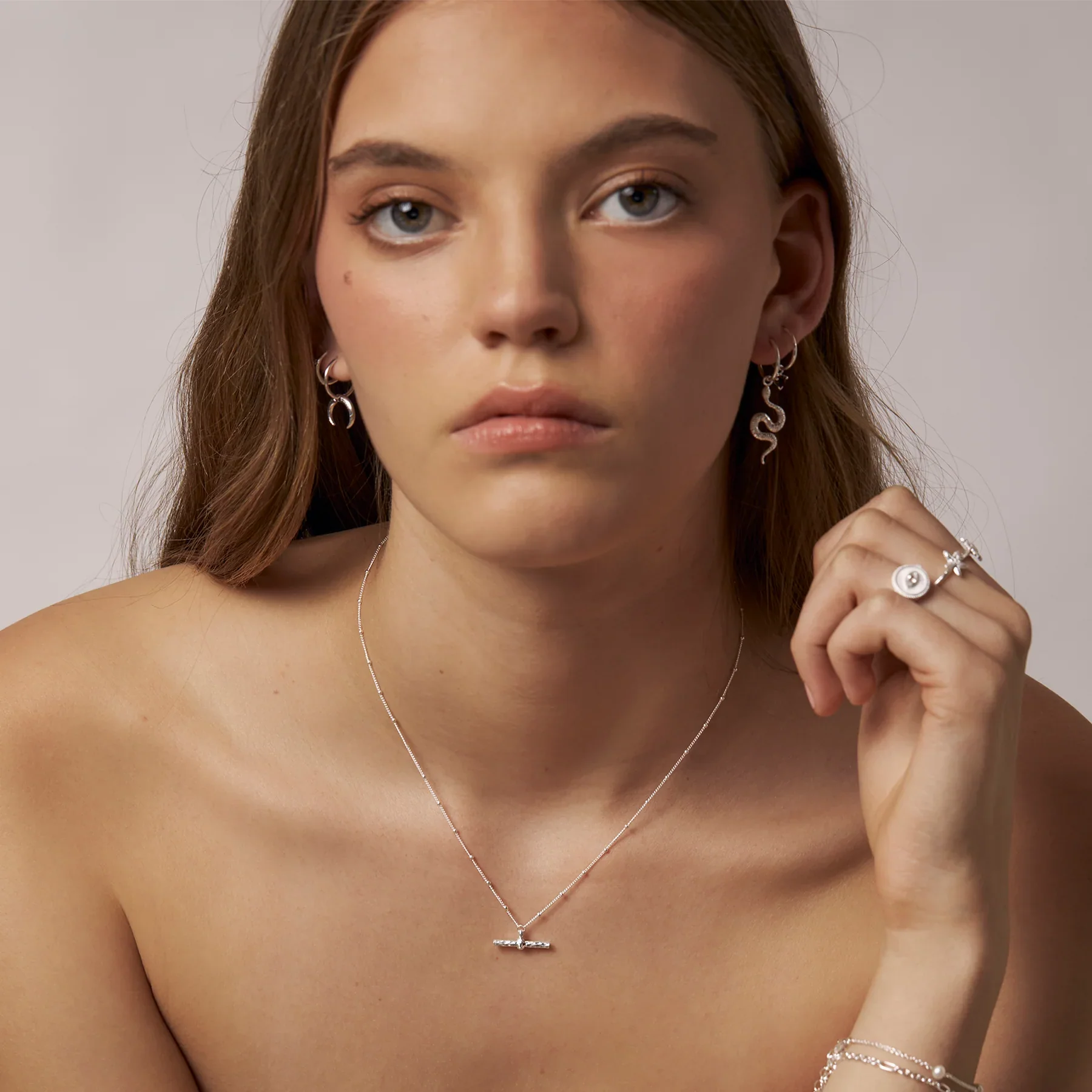 Delicate Bar Necklace - Image 2