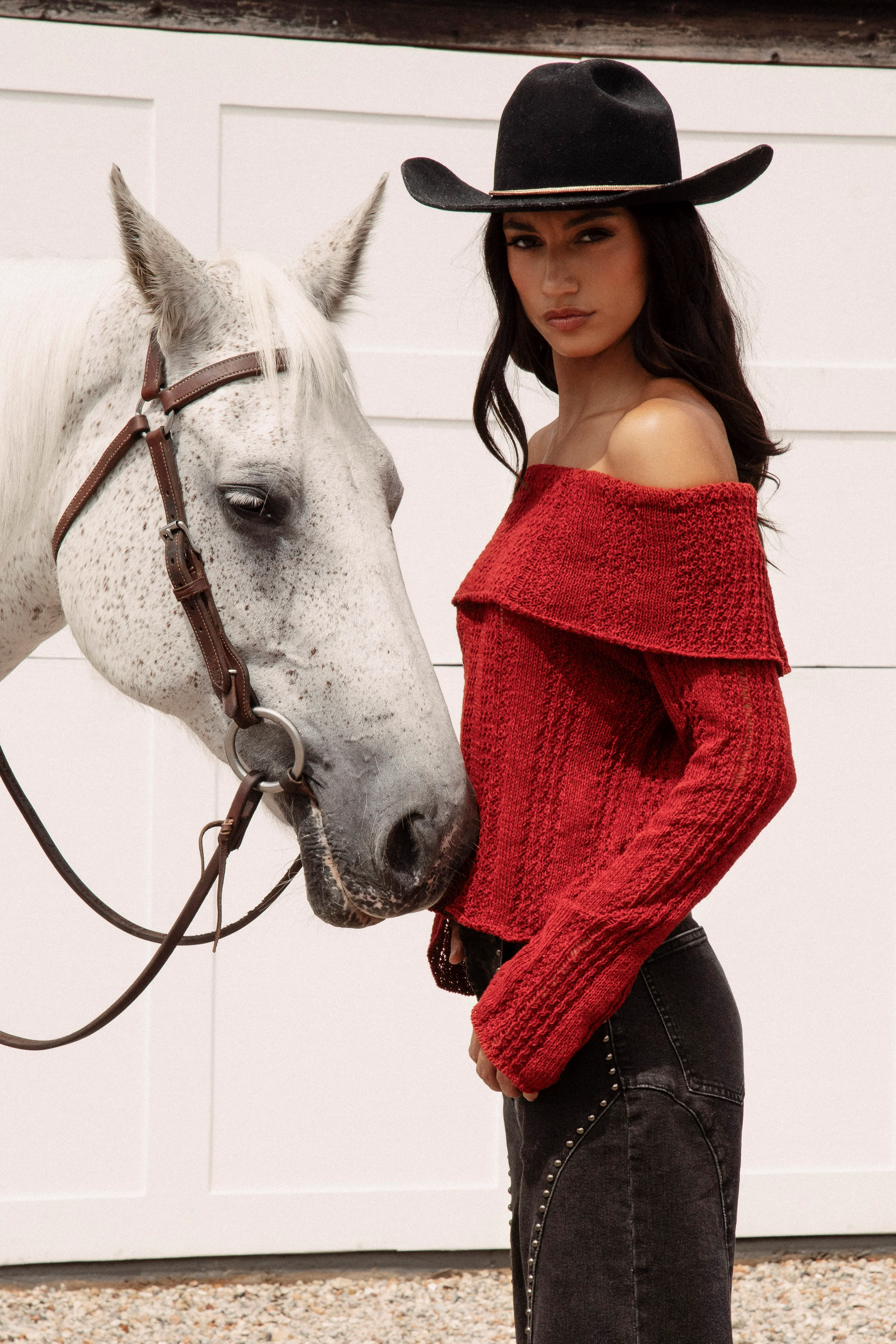 Destiny Knit Top - Red - Image 3