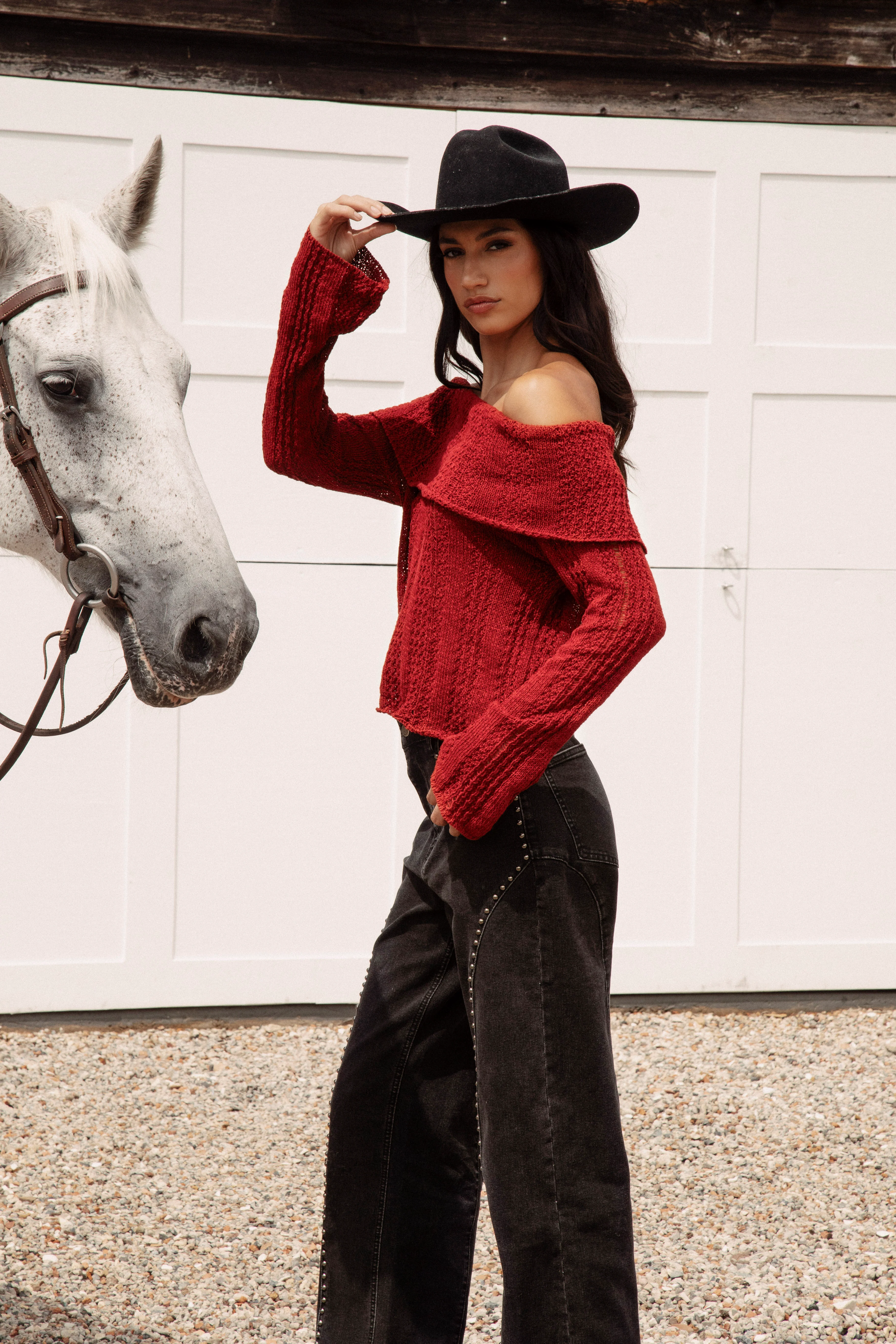 Destiny Knit Top - Red - Image 4
