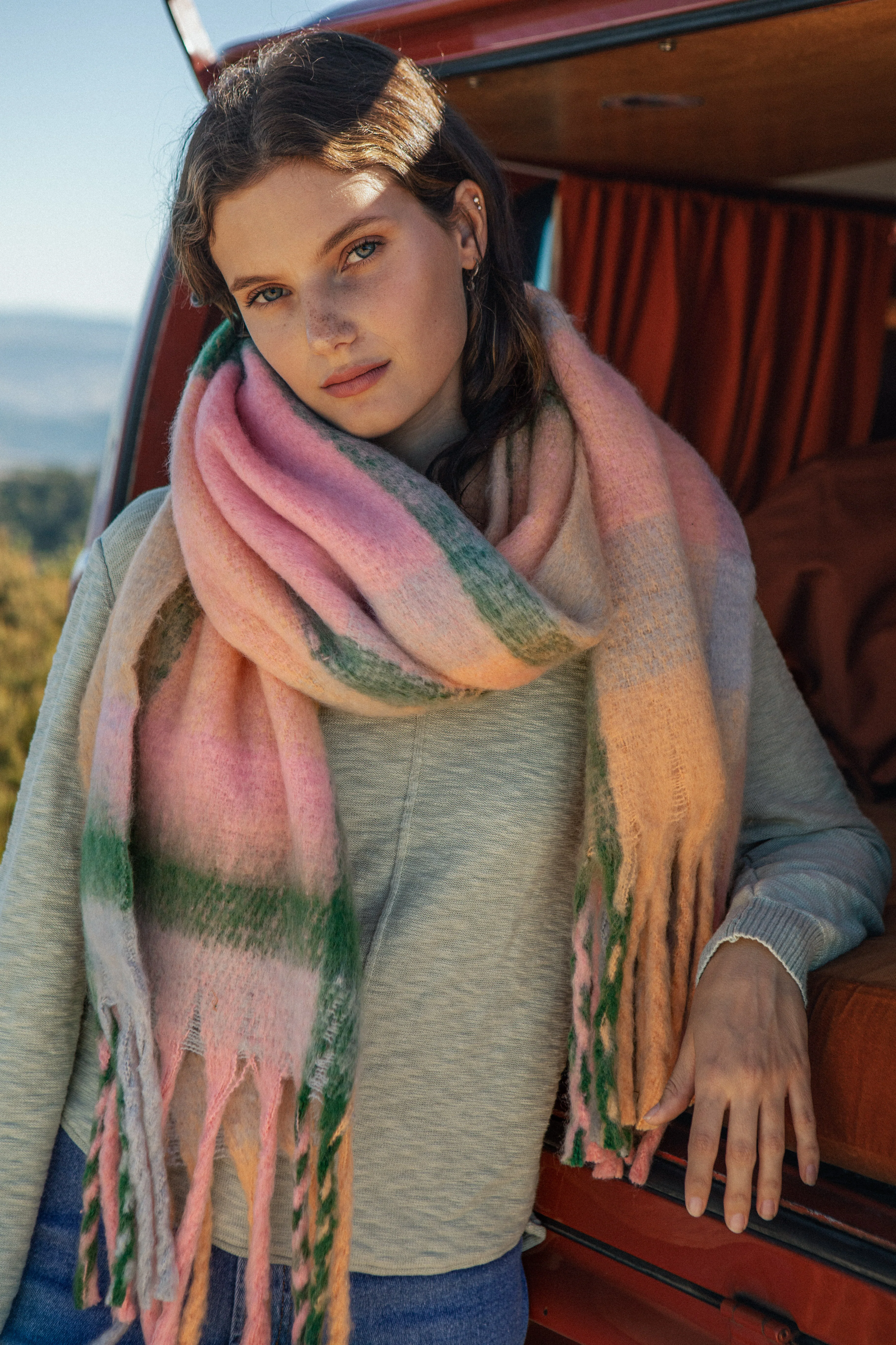 Snuggle Scarf - Winter Sunset