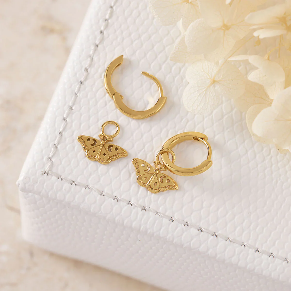 Celestial Moth Huggies Gold - Image 3