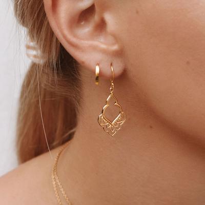 Gold Moroccan Doorway Earrings - Image 2