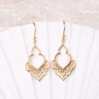 Gold Moroccan Doorway Earrings - Image 3