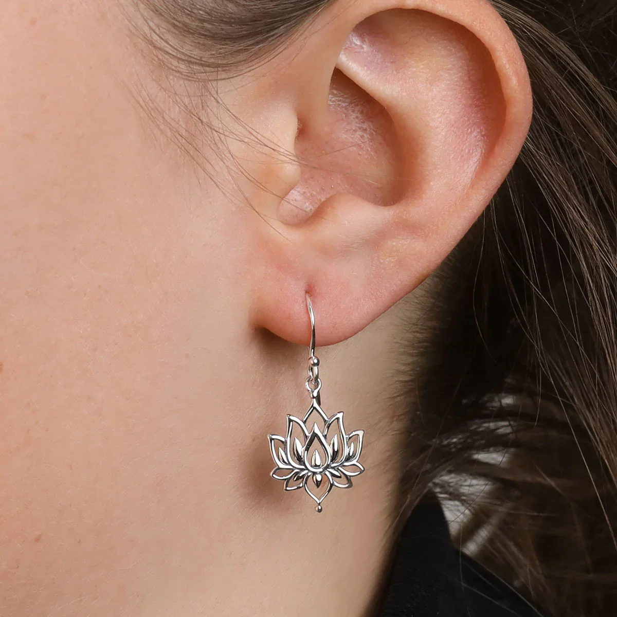 Blossoming Lotus Earrings - Image 2
