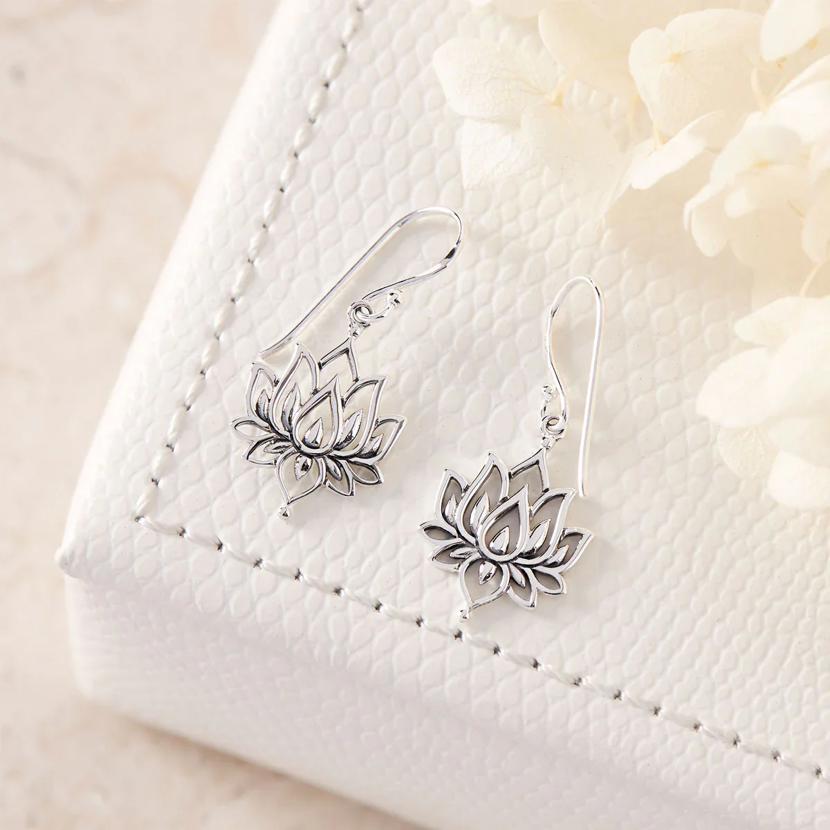 Blossoming Lotus Earrings - Image 3