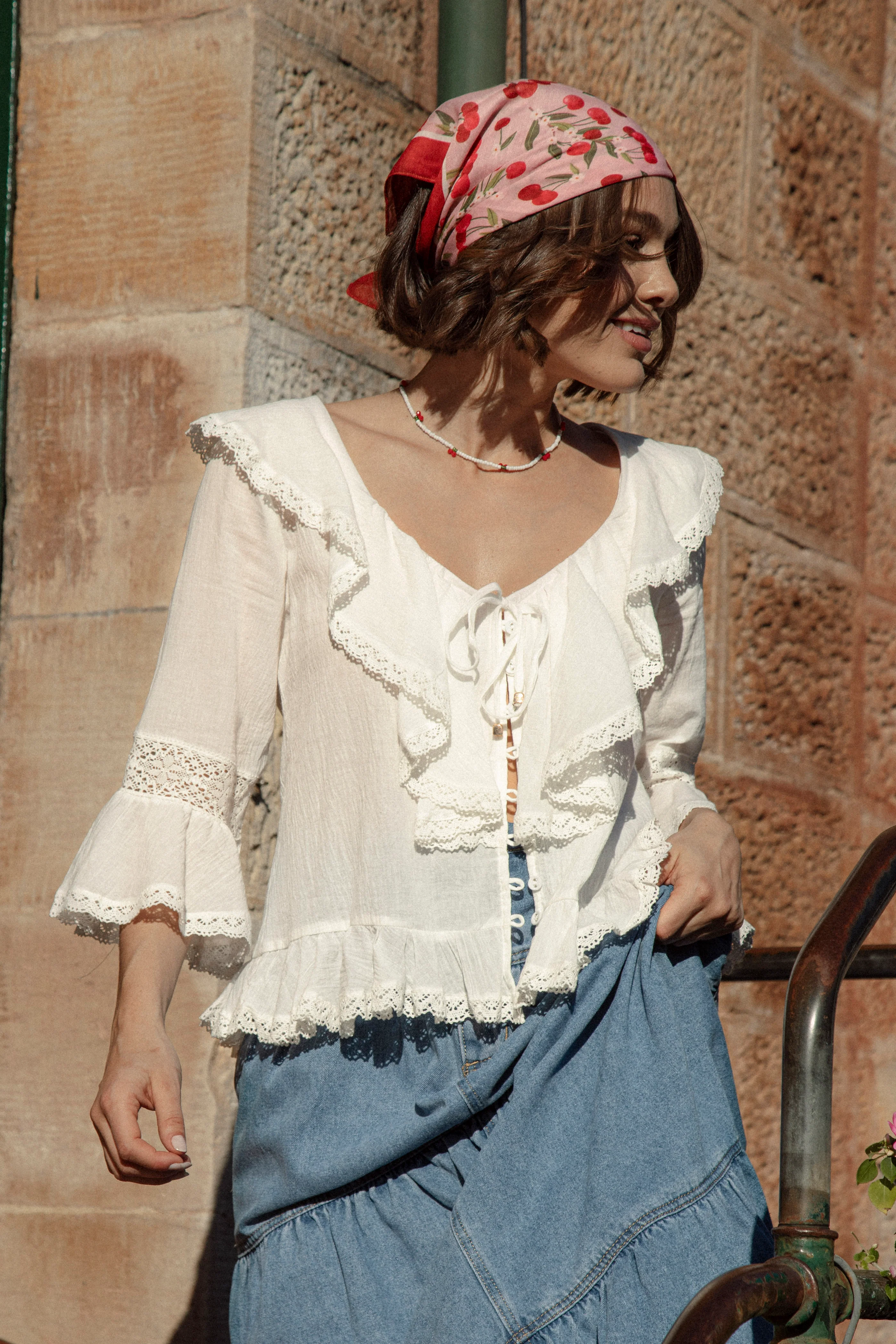 Elena Blouse - Bisque - Image 4