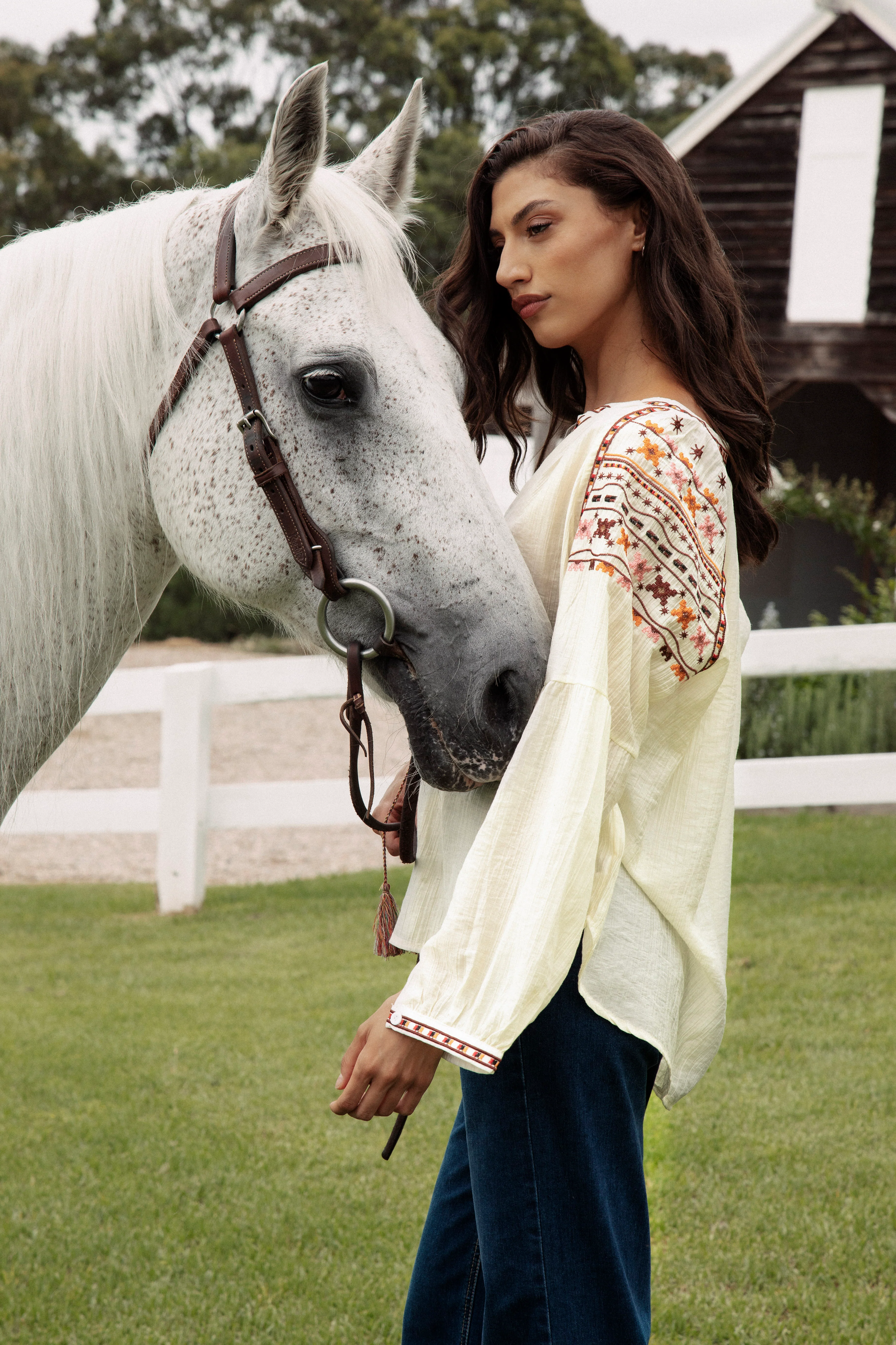 Eve Embroidered Blouse - Image 3