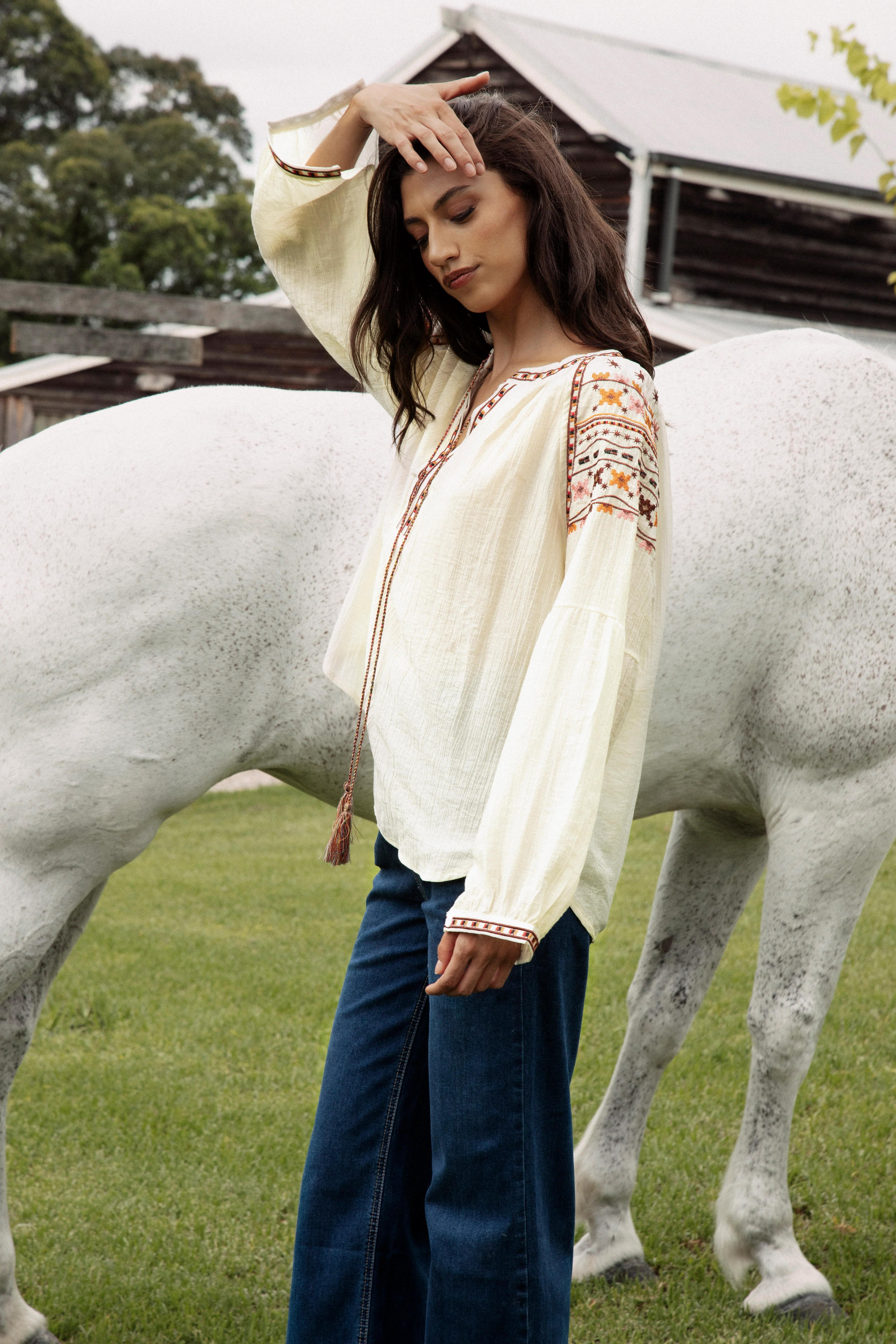 Eve Embroidered Blouse - Image 4