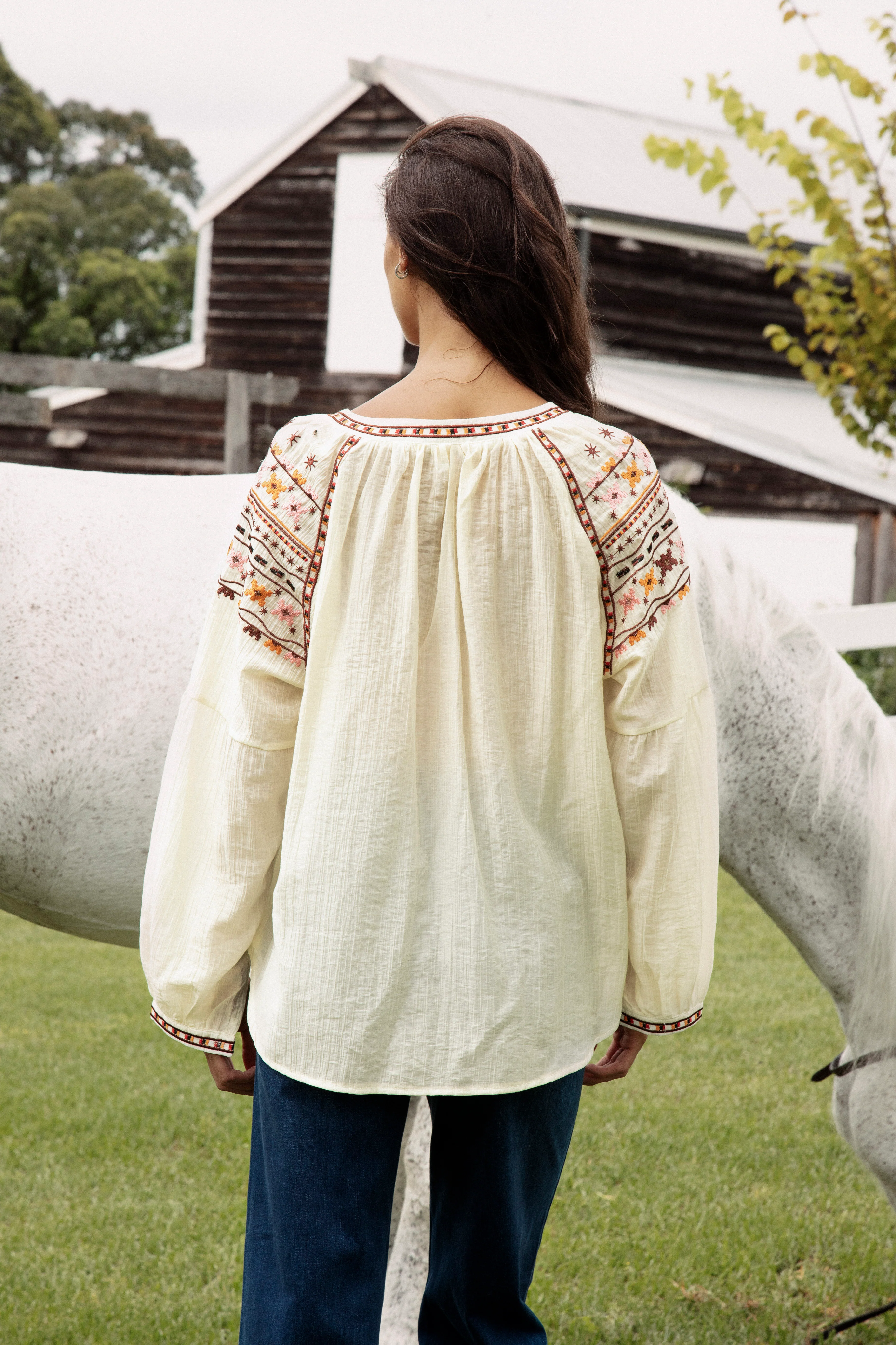 Eve Embroidered Blouse - Image 5