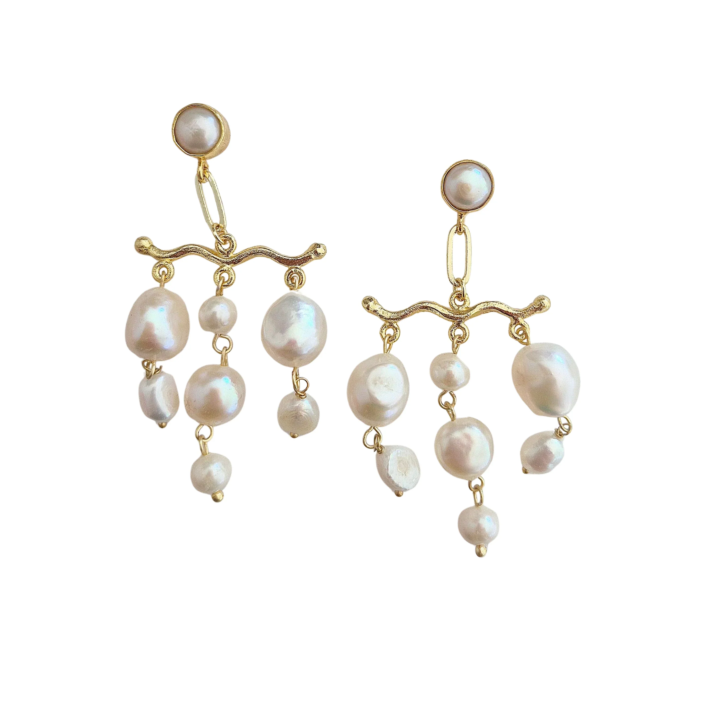 Florence Freshwater Pearl Earrings - Image 3