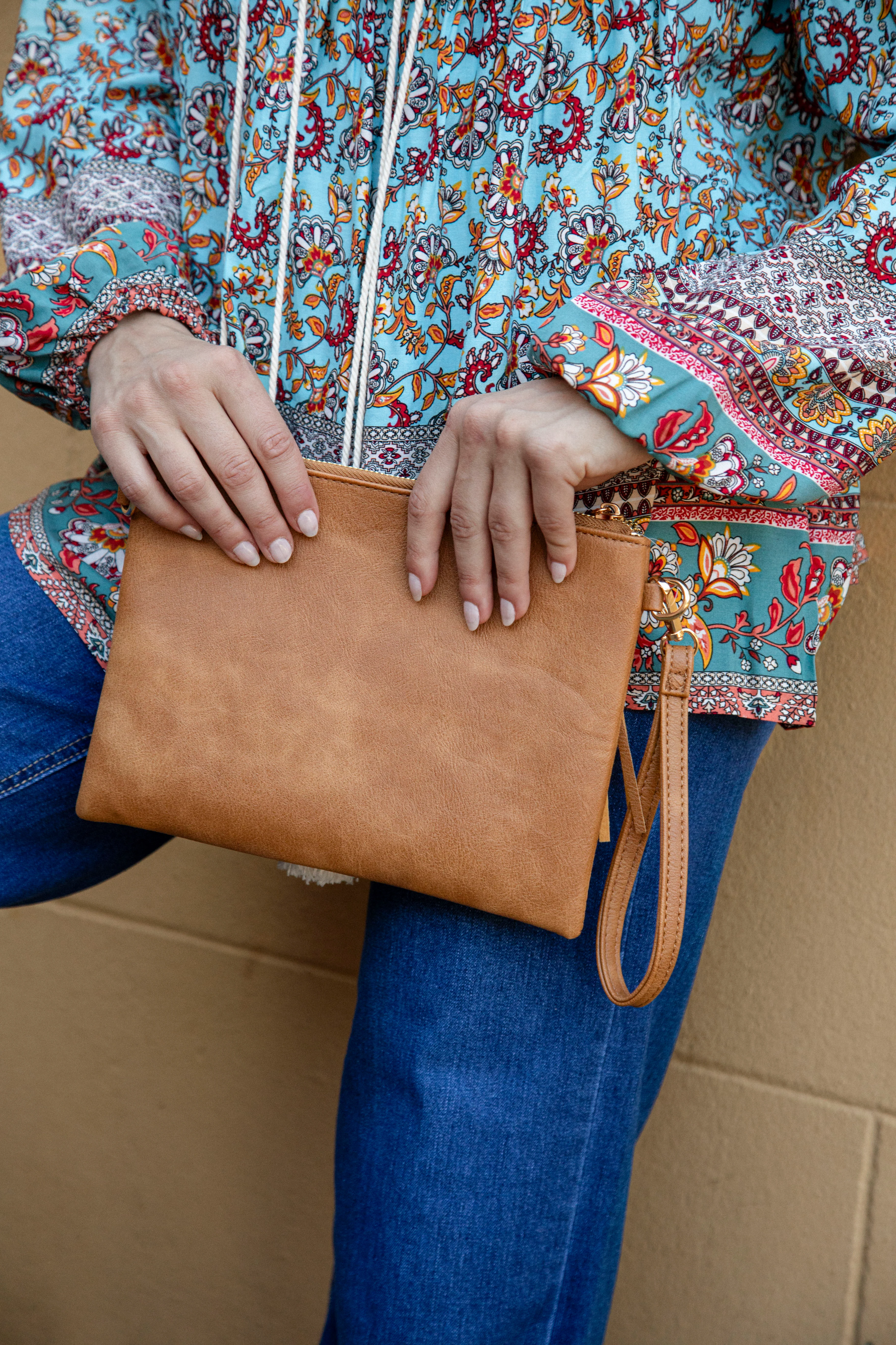 Free Spirit Clutch - Tan - Image 5