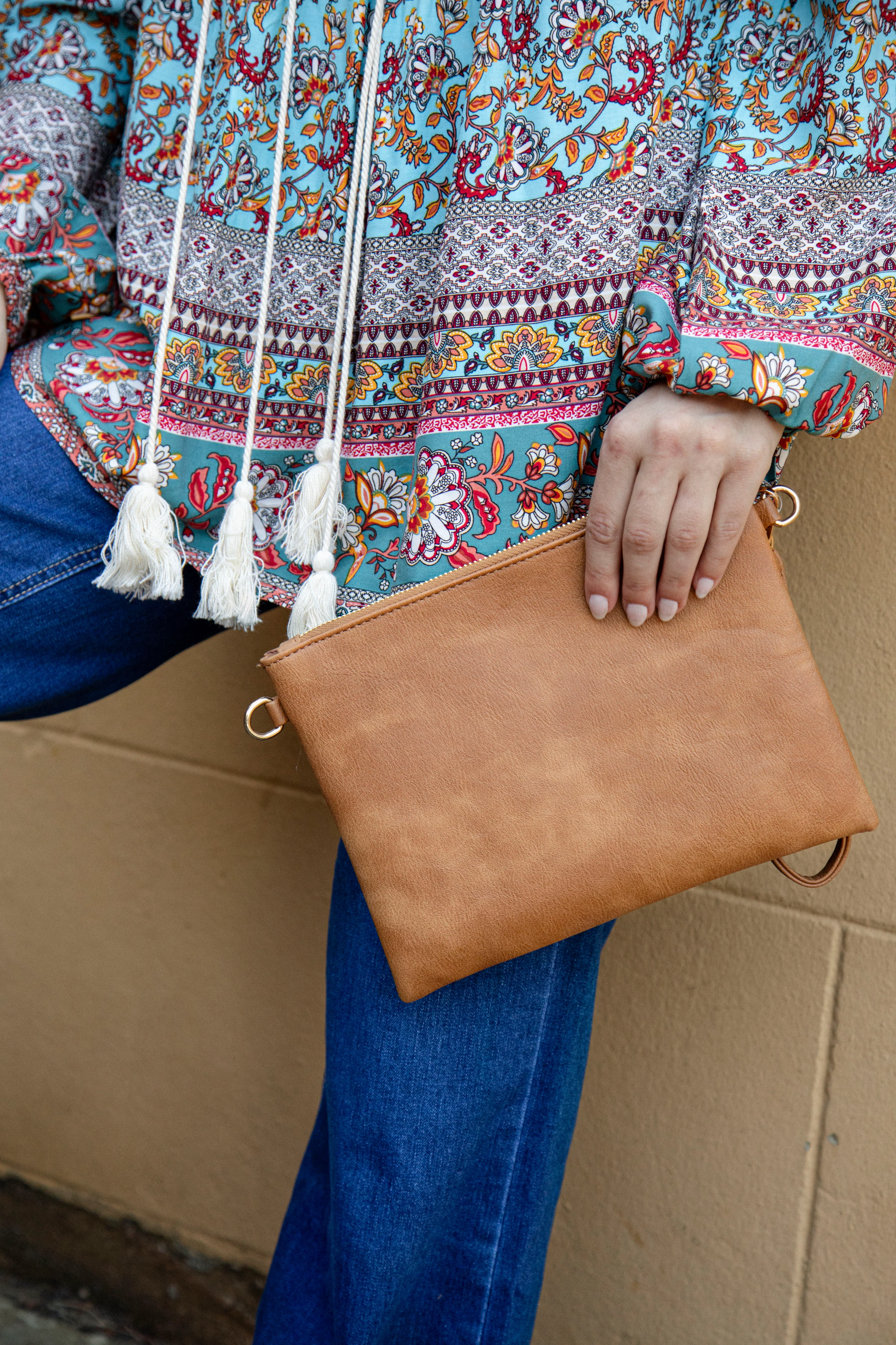 Free Spirit Clutch - Tan - Image 8