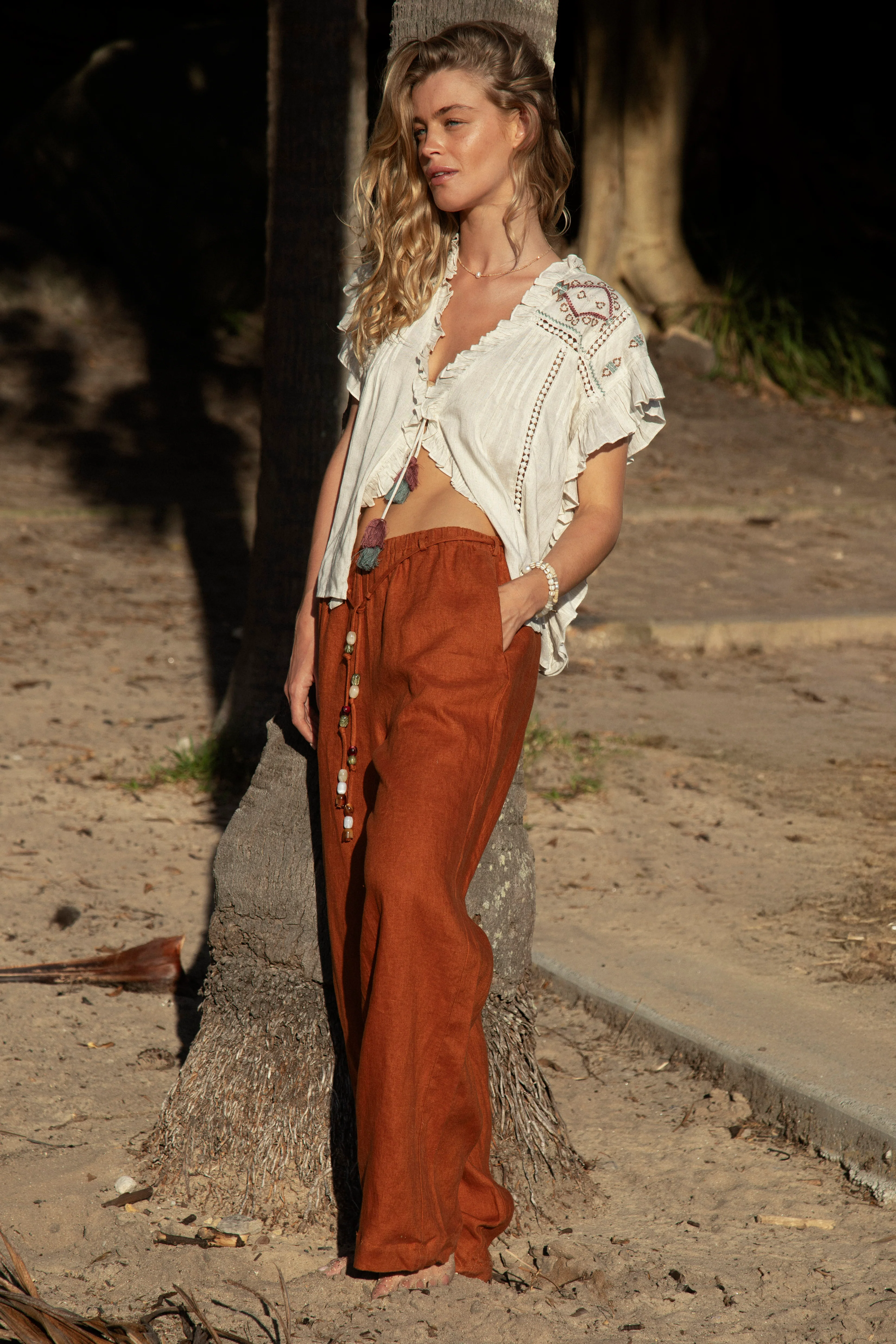 Gigi Pant - Terracotta - Image 4