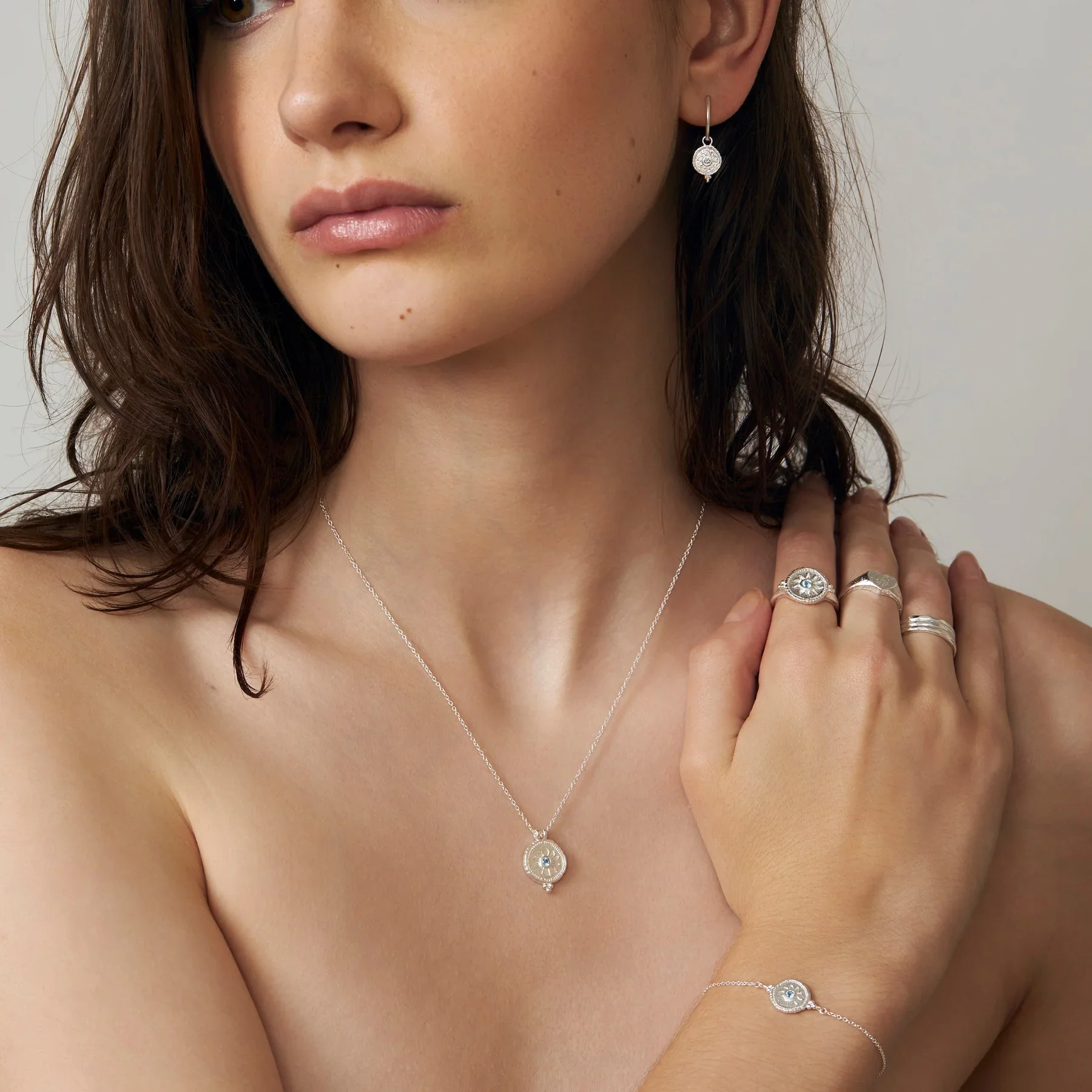 Helios Blue Topaz Necklace - Image 2