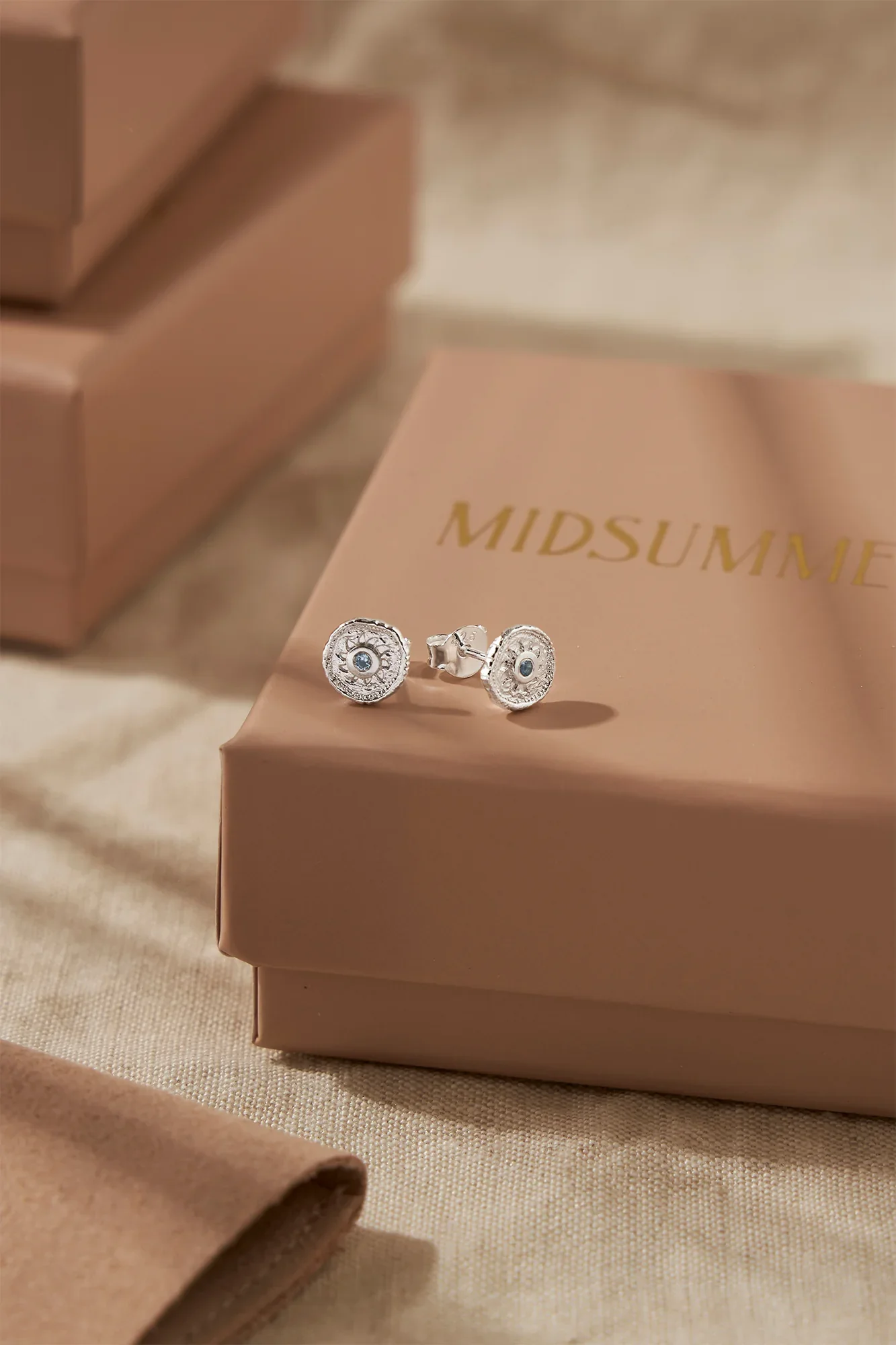 Helios Blue Topaz Studs - Image 2