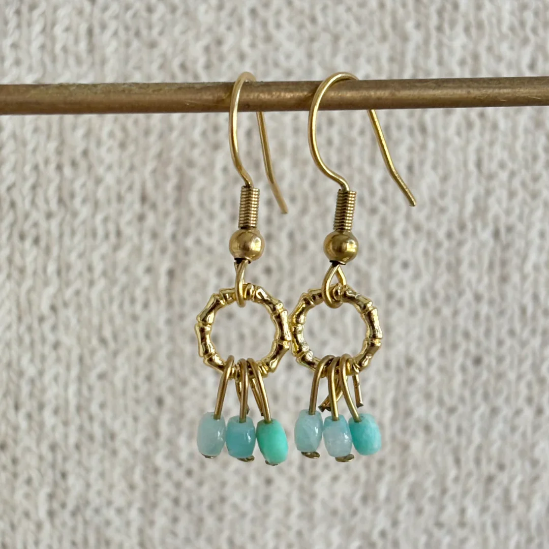 Karma Earrings - Amazonite
