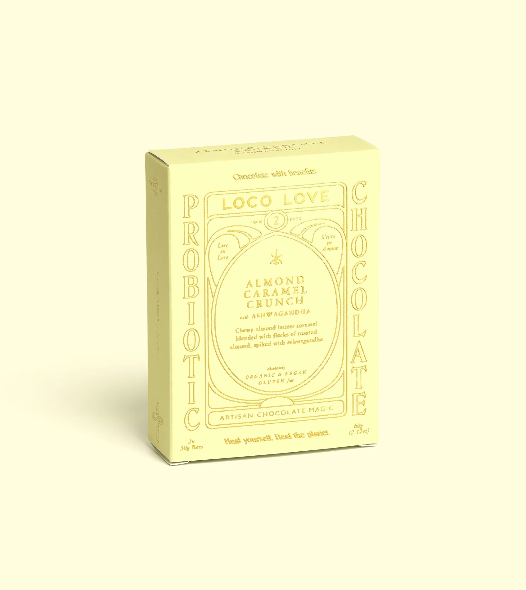 Loco Love Chocolate Twin Pack - Almond Caramel Crunch