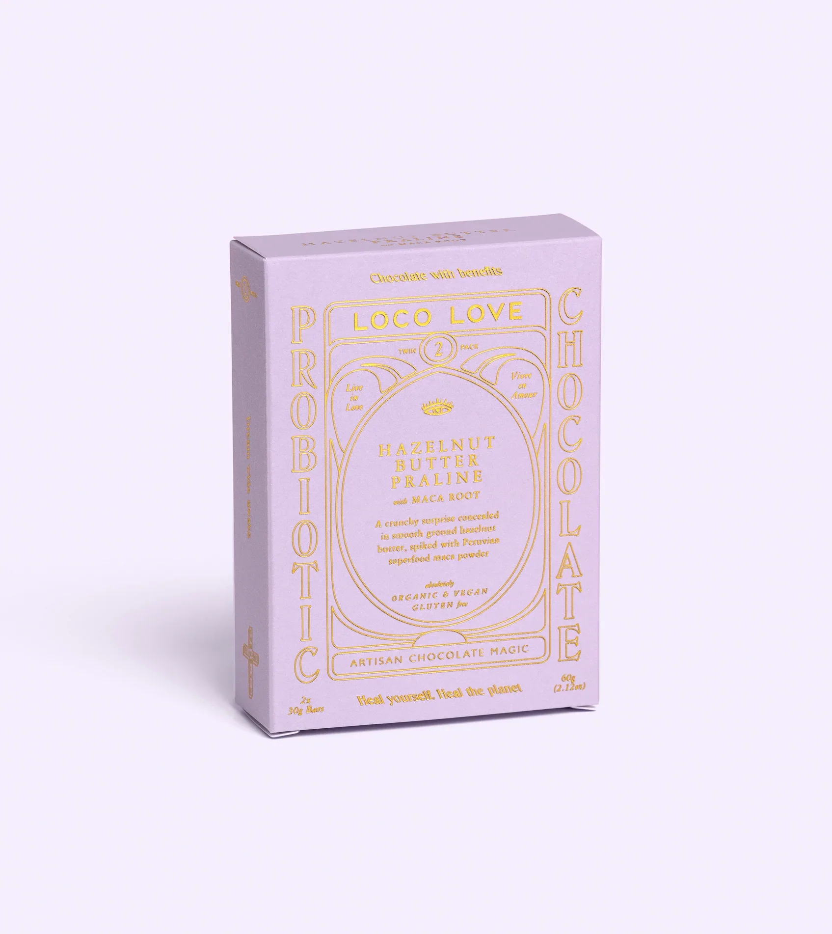 Loco Love Chocolate Twin Pack - Hazelnut Butter Praline