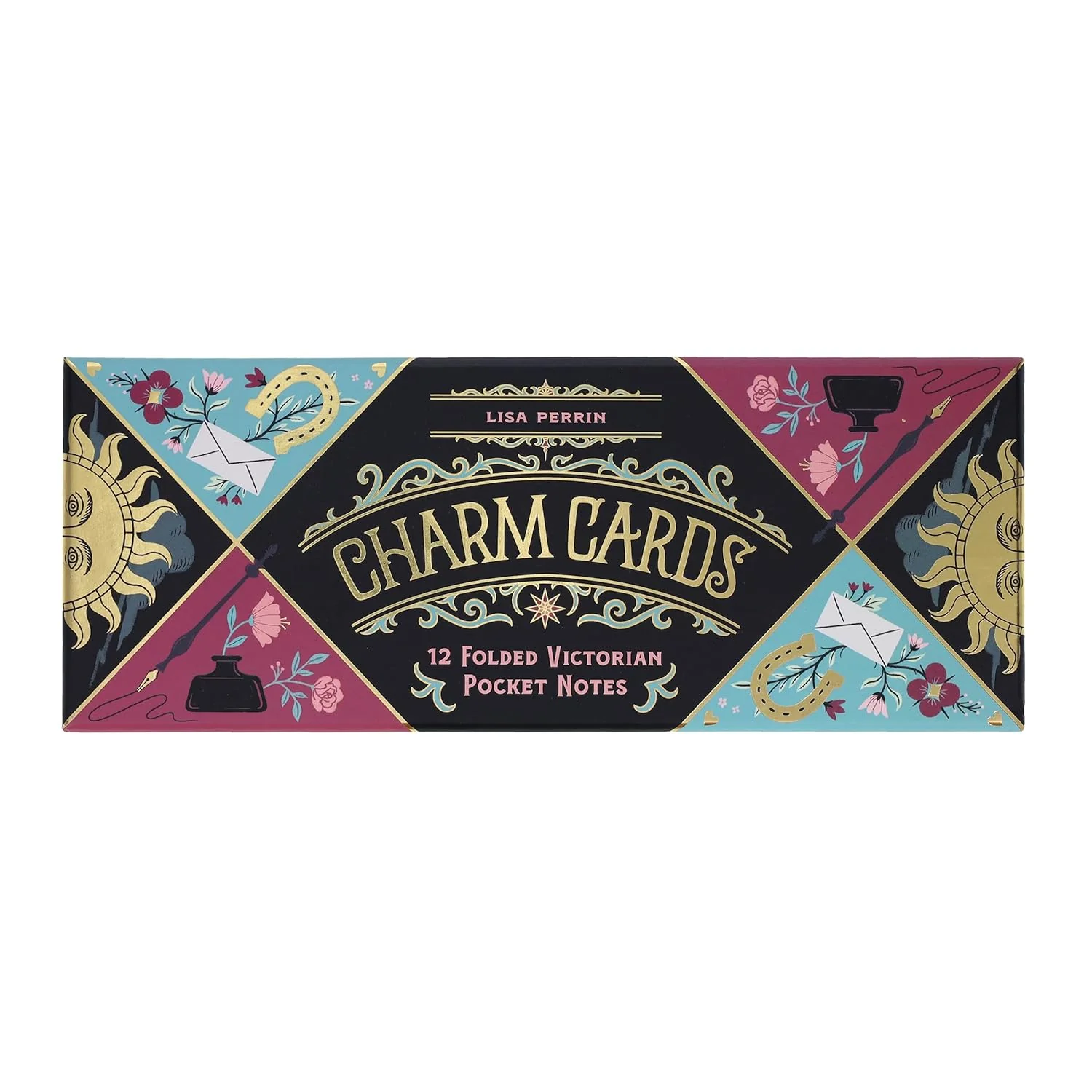 Luck, Love & Dreams Charm Cards: 12 Folded Victorian Pocket Notes - Image 3