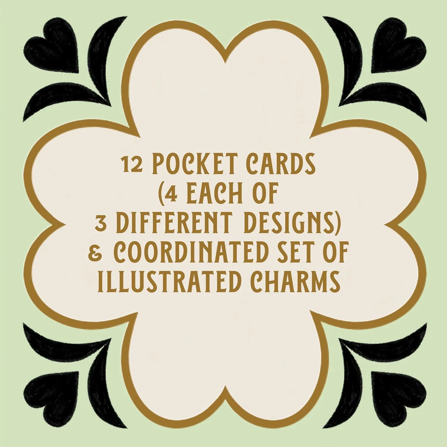 Luck, Love & Dreams Charm Cards: 12 Folded Victorian Pocket Notes - Image 9