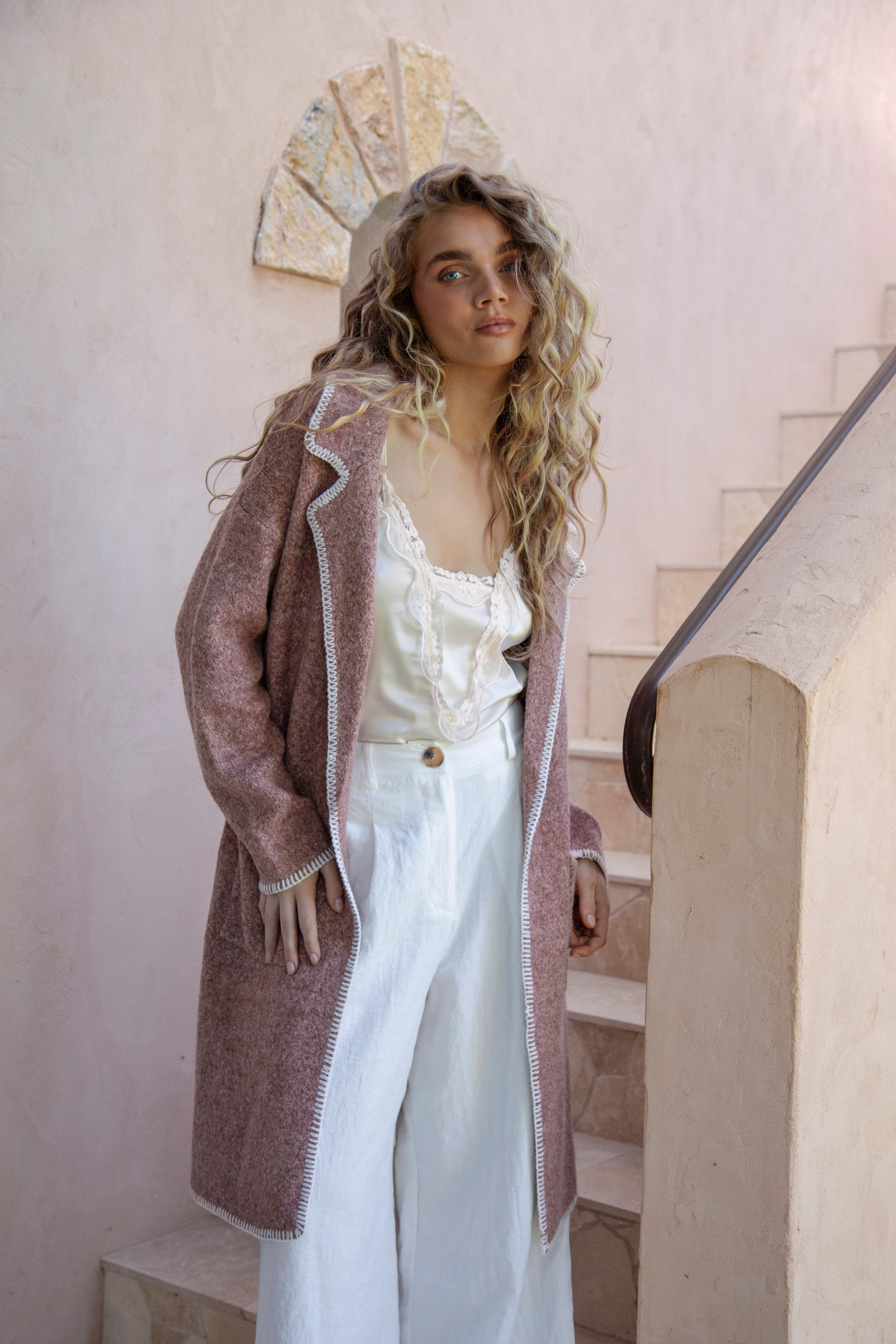 Mariella Blanket Stitch Cardigan - Image 3