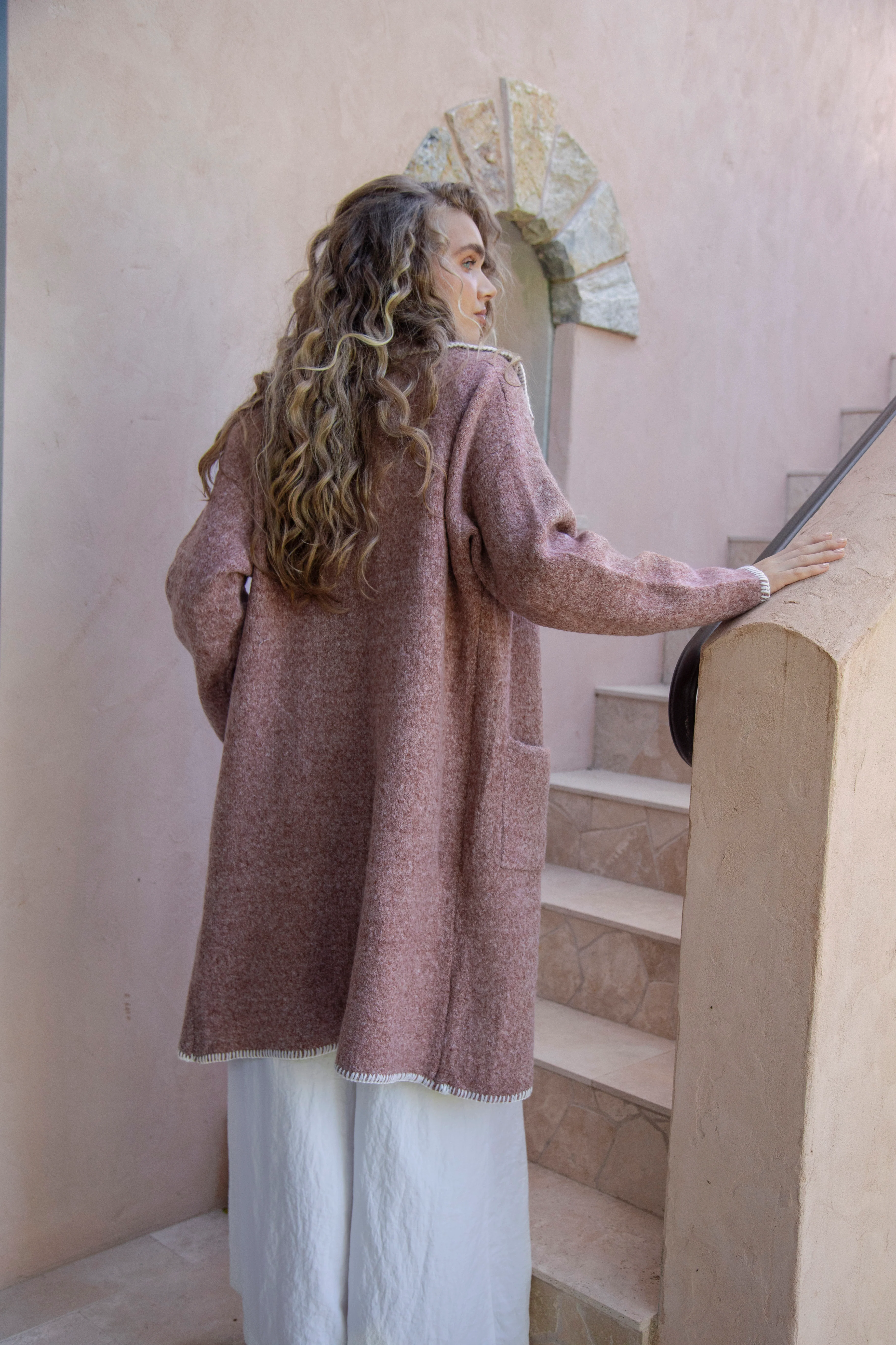 Mariella Blanket Stitch Cardigan - Image 4