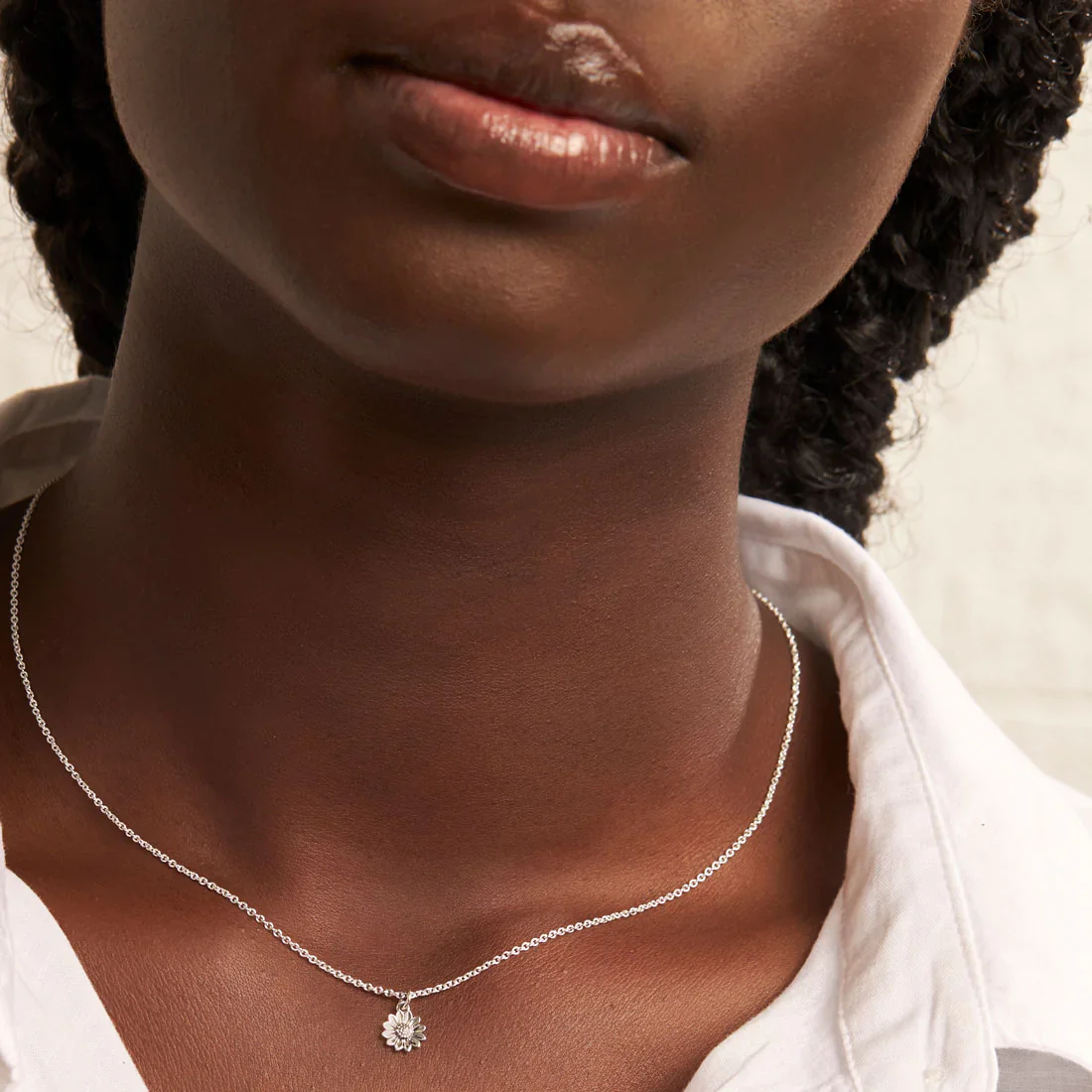 Delicate Sunflower Necklace - Image 2