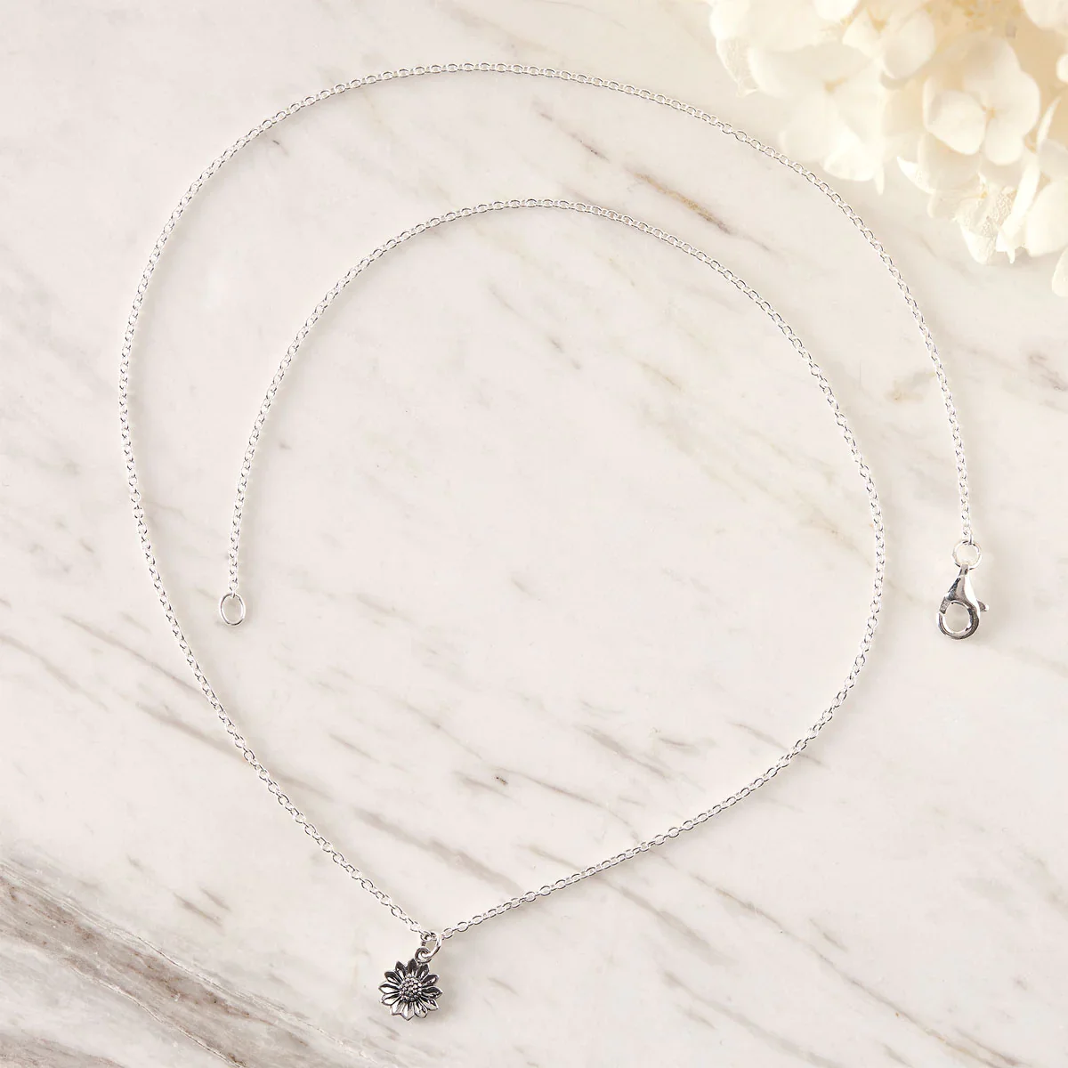 Delicate Sunflower Necklace - Image 3
