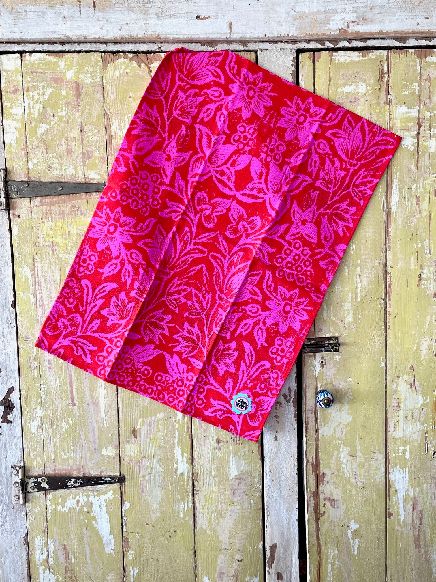 New Tea Towel – Pink & Red Spice Island - Image 3