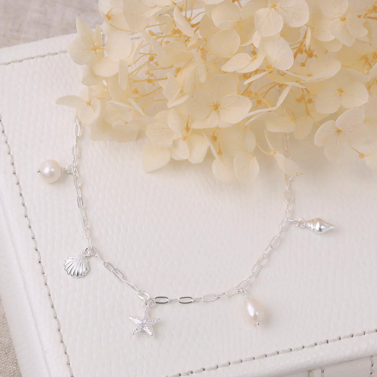 Oceanic Charm Pearl Necklace - Image 3