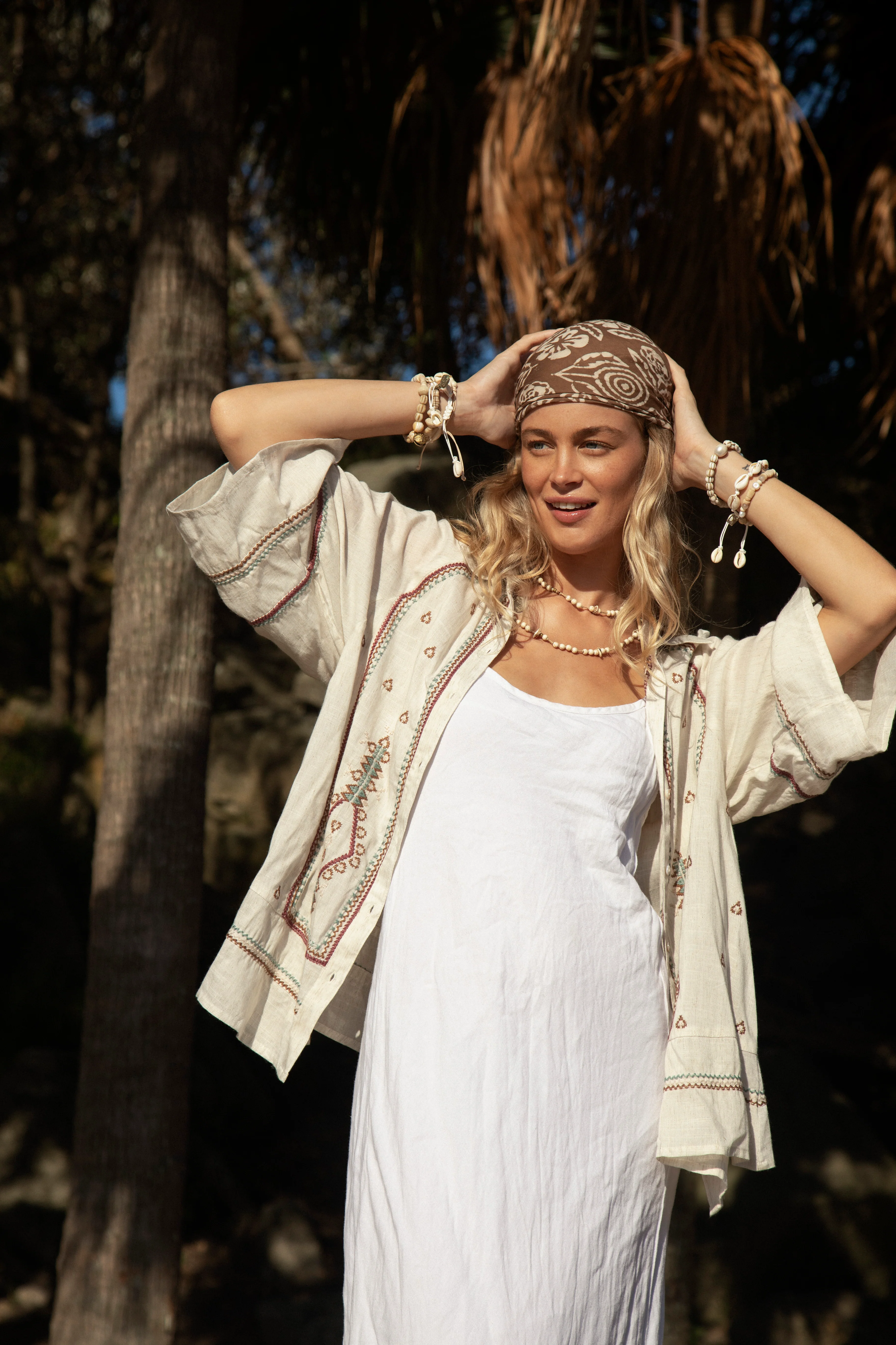 Palma Embroidered Shirt - Shell - Image 3