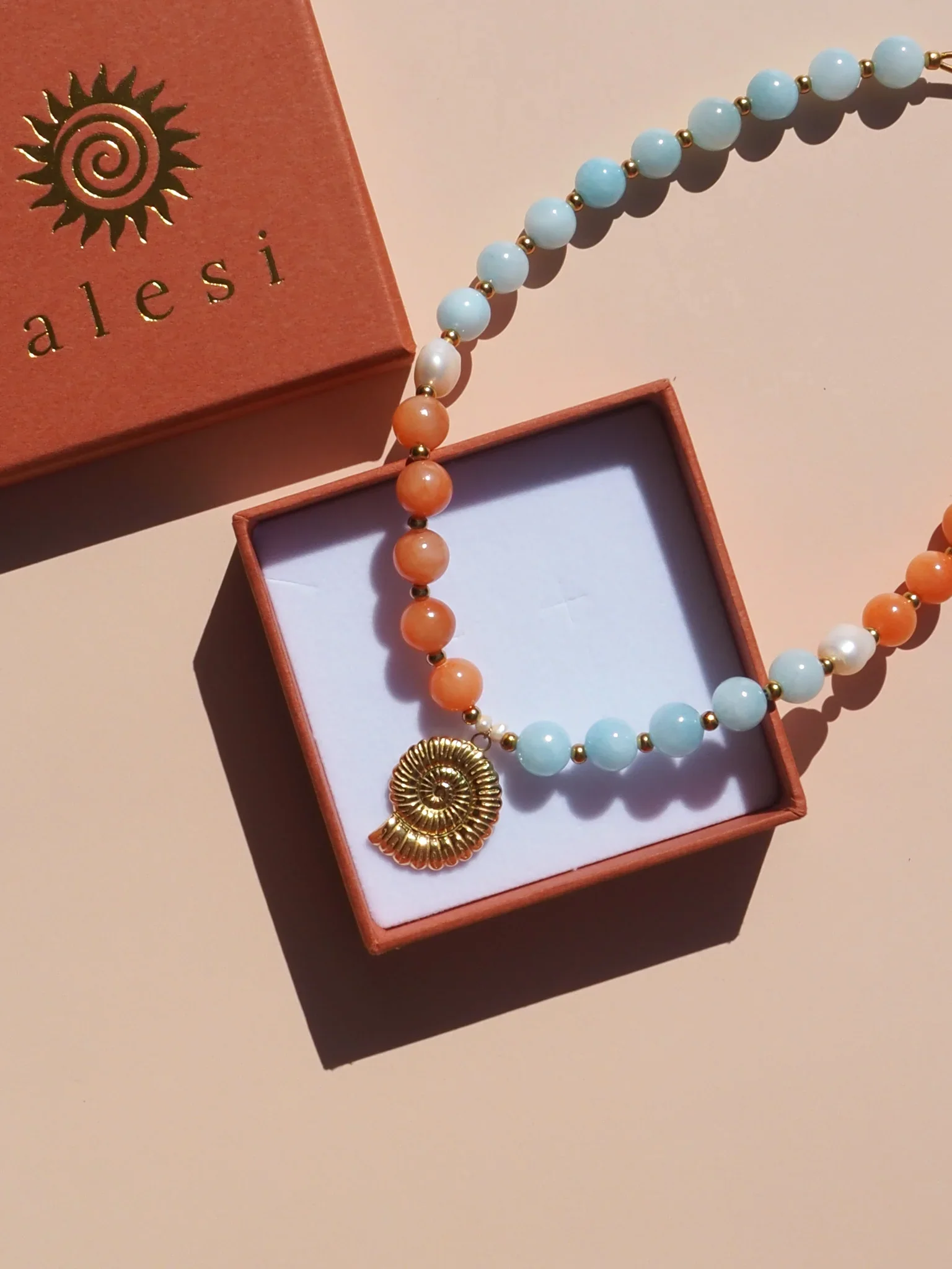 Paloma Spiral Shell Necklace - Image 3