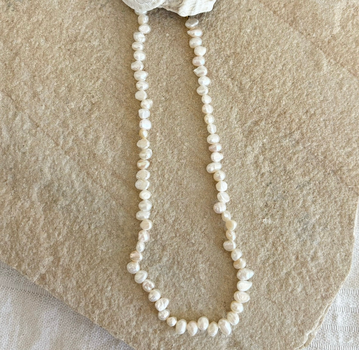 Petite Pearl Love Necklace