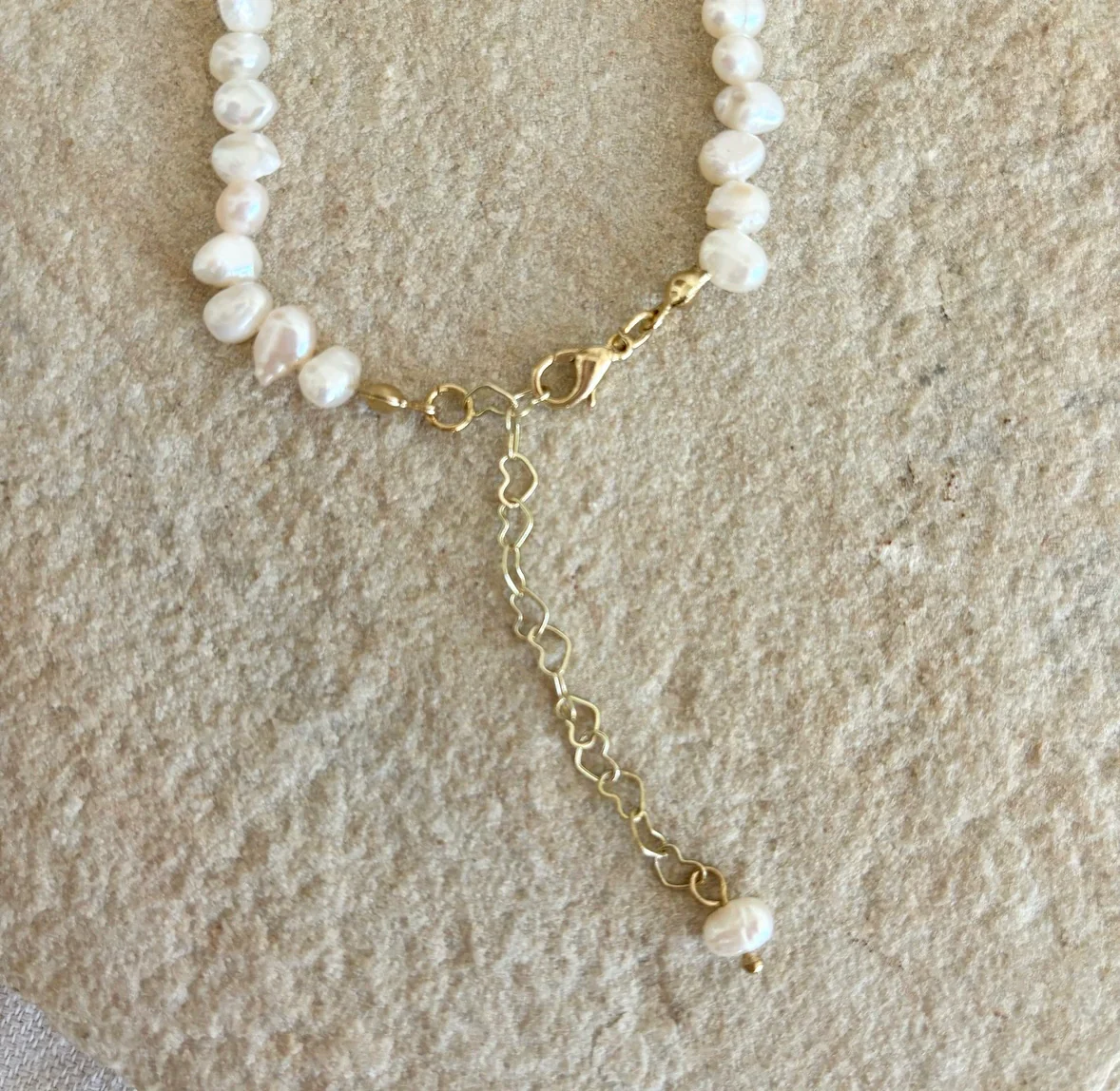 Petite Pearl Love Necklace - Image 3