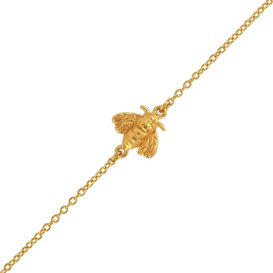 Pollination Bee Bracelet Gold