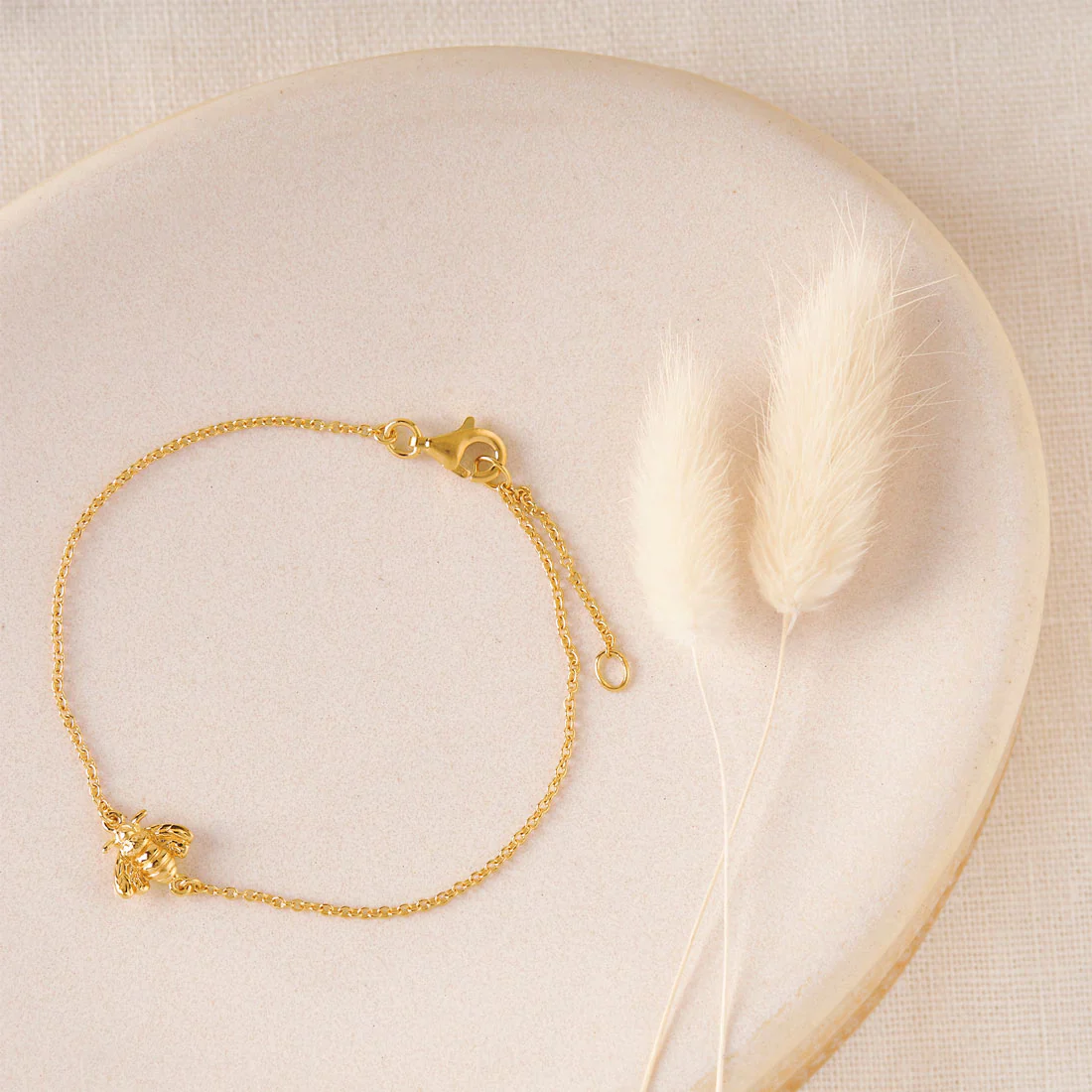 Pollination Bee Bracelet Gold - Image 3