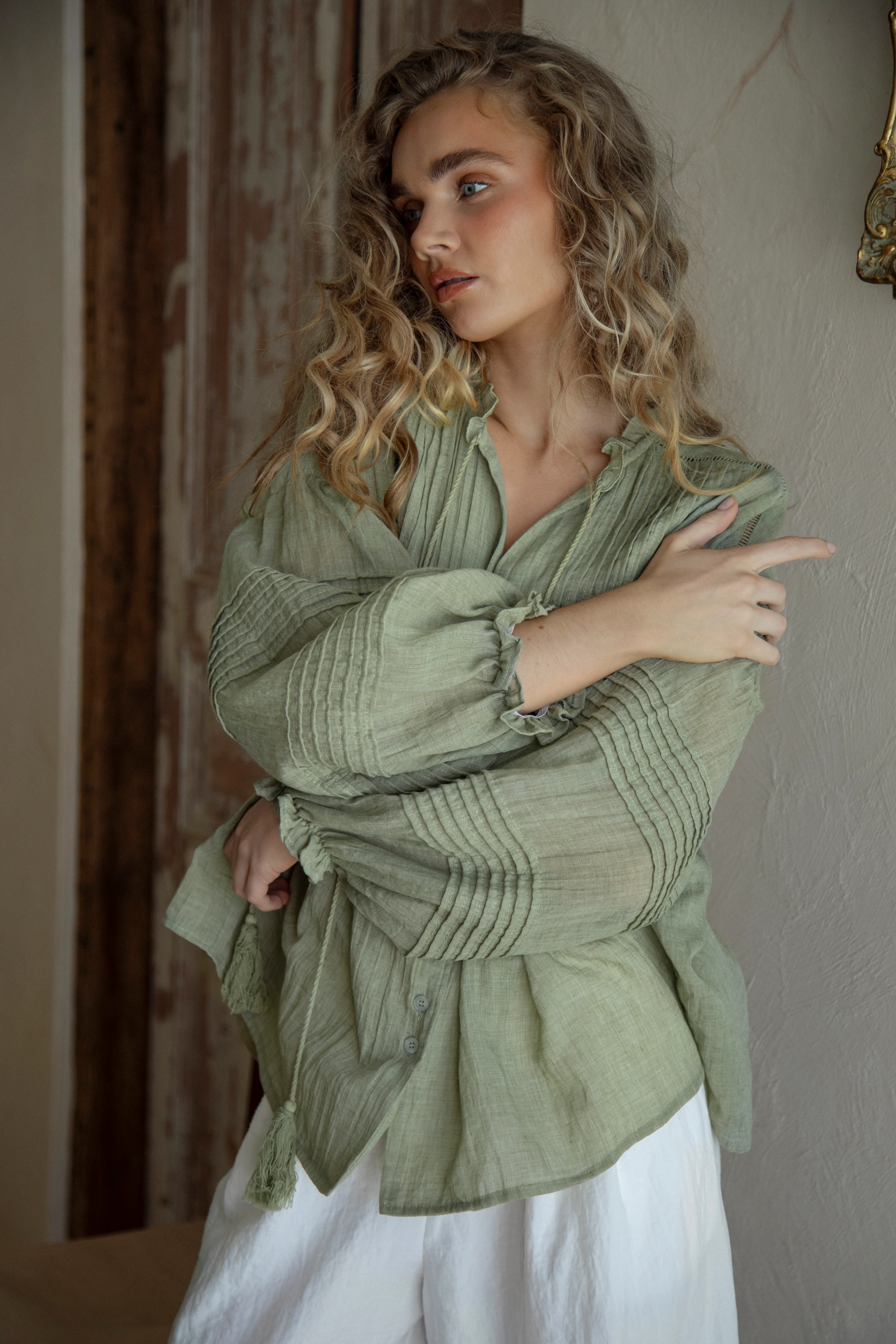 Poppy Blouse - Fern - Image 3