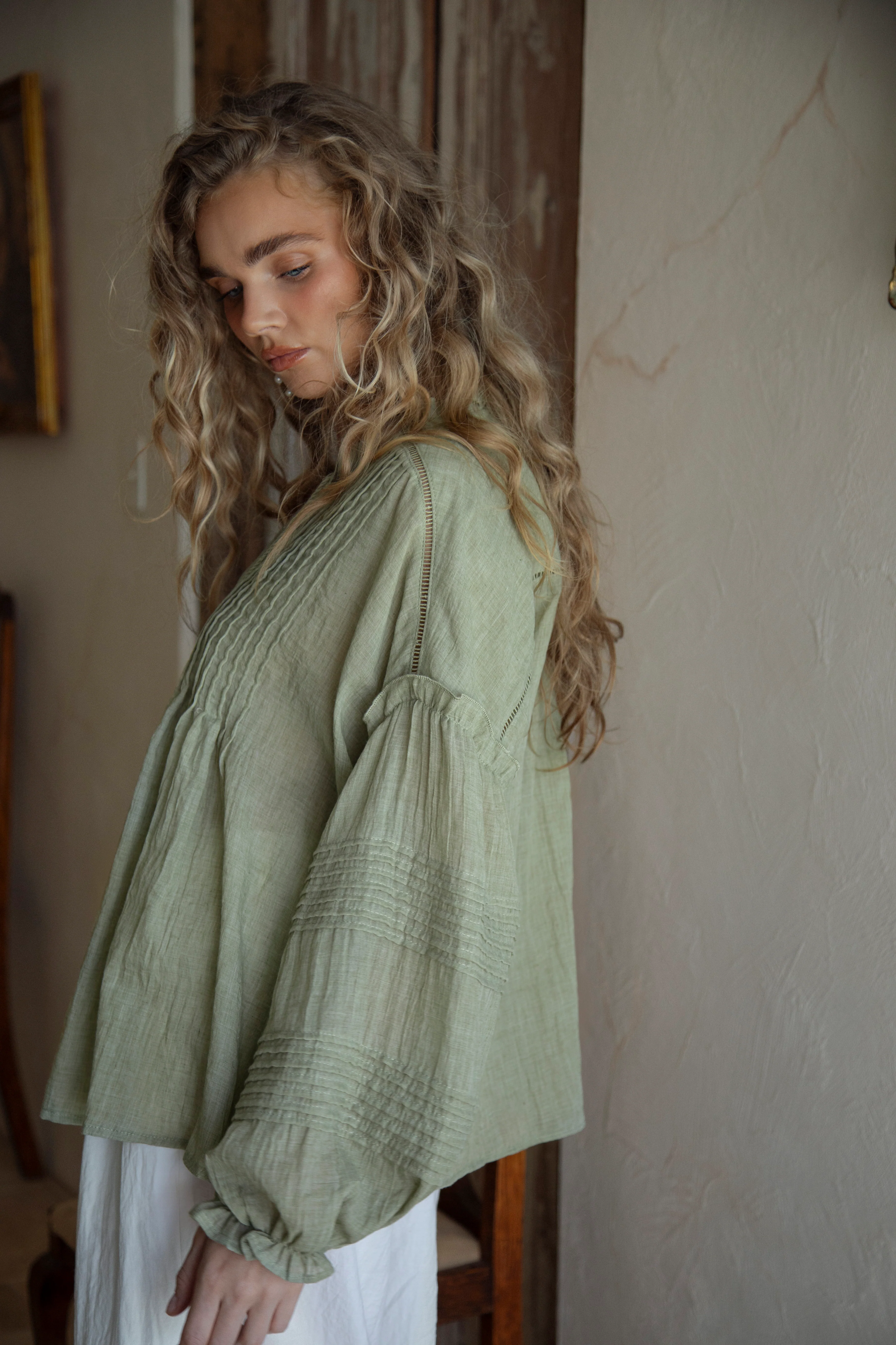 Poppy Blouse - Fern - Image 4