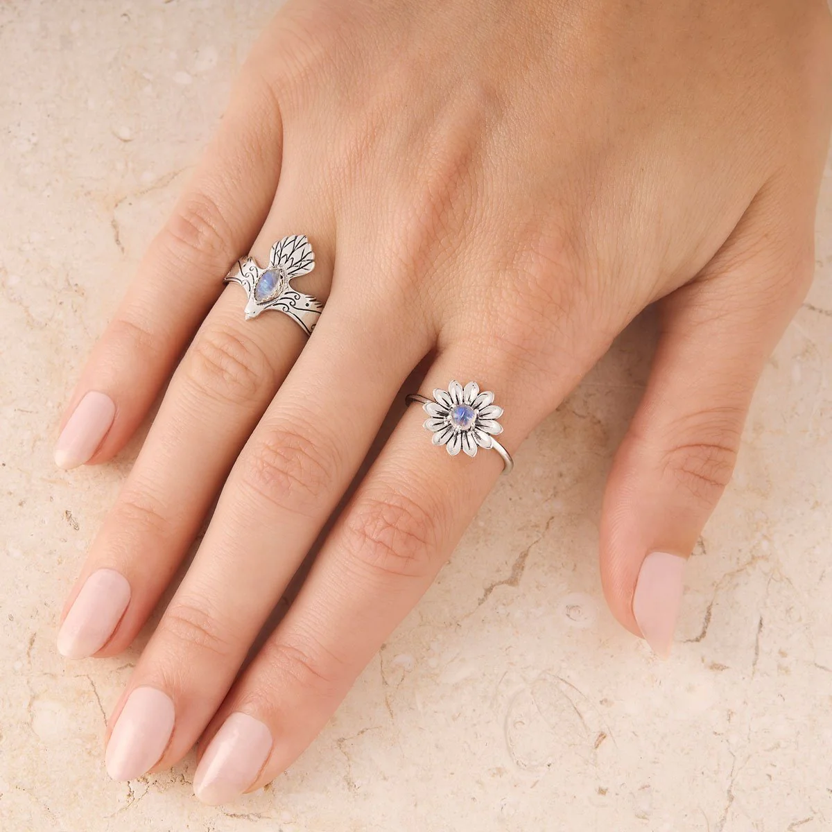Eagle Spirit Moonstone Ring - Image 2